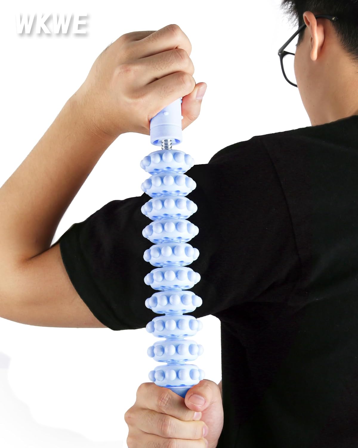 Muscle Roller Stick with Trigger Points - Bendable Body Massage Stick to Help Legs, Back, Neck Recovery, Relief Muscle Soreness, Cramping and Tightness