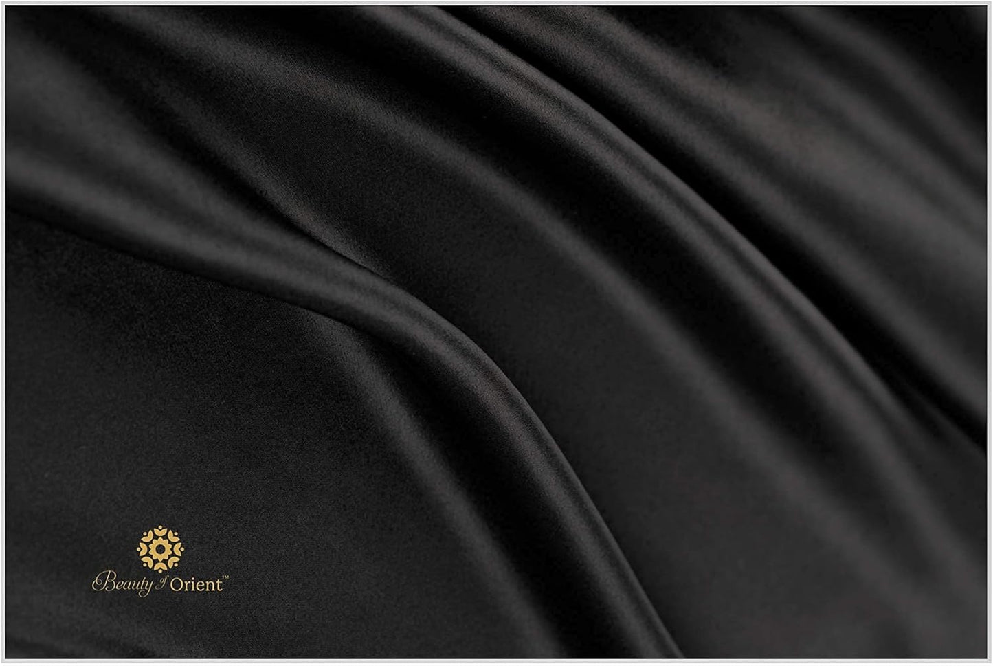 19 Momme Premium Mulberry Black Silk Pillowcase for Hair and Skin | Handcrafted Hypoallergenic & Anti-Acne 100% Silk Pillow Cases with Zipper | King - 20" x 36", Midnight