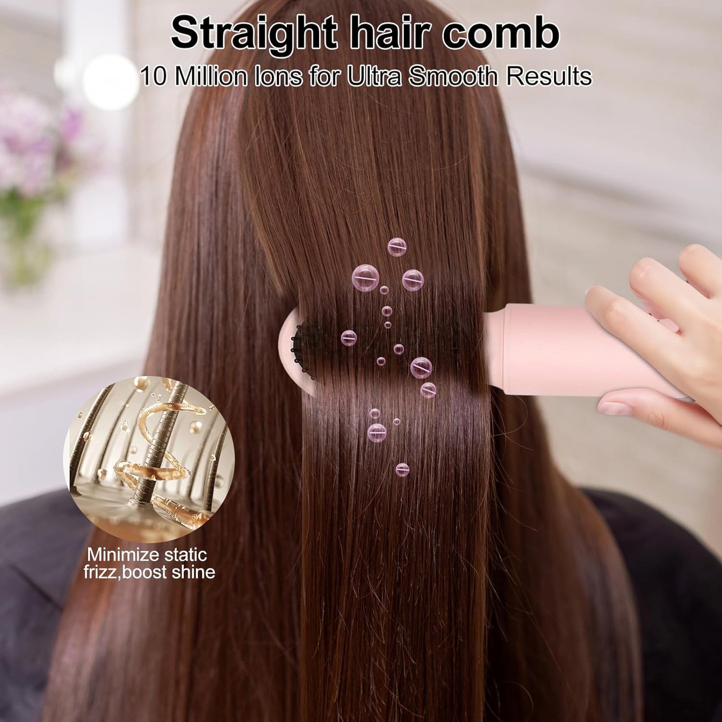 9 in 1 Hot Air Styler Wrap - 110,000 RPM High-Speed Hair Dryer Brush, Negative Ionic Foldable Blow Dryer Brush for Fast Drying, Curling, Volumizing - Multi Stylers Tool, Holiday Gift for Women