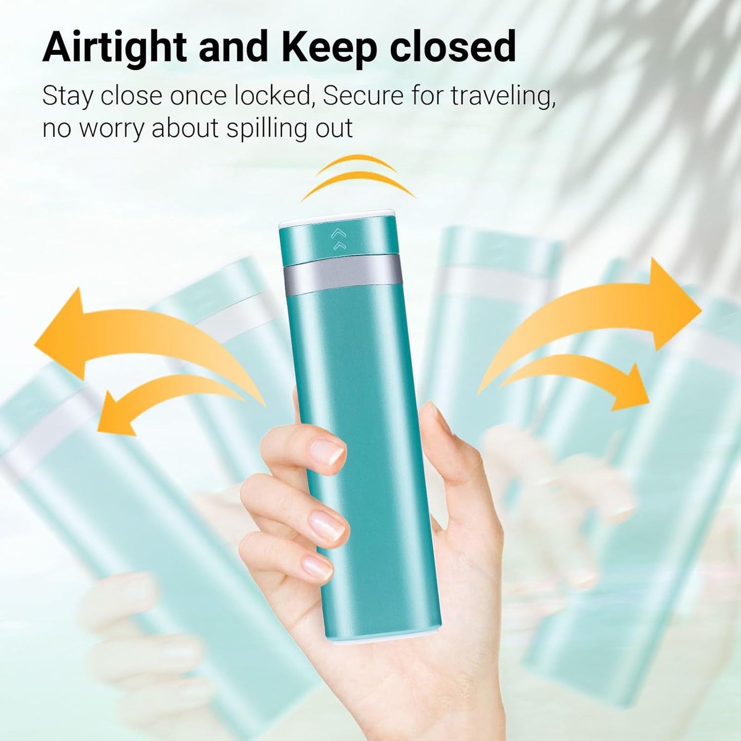 Weekly Pill Organizer 7 Day, Daily Pill Box, Travel Pill Case, Cute Pill Holder to Hold Vitamins, Medicines, Supplements, Pills Organizer (Green)