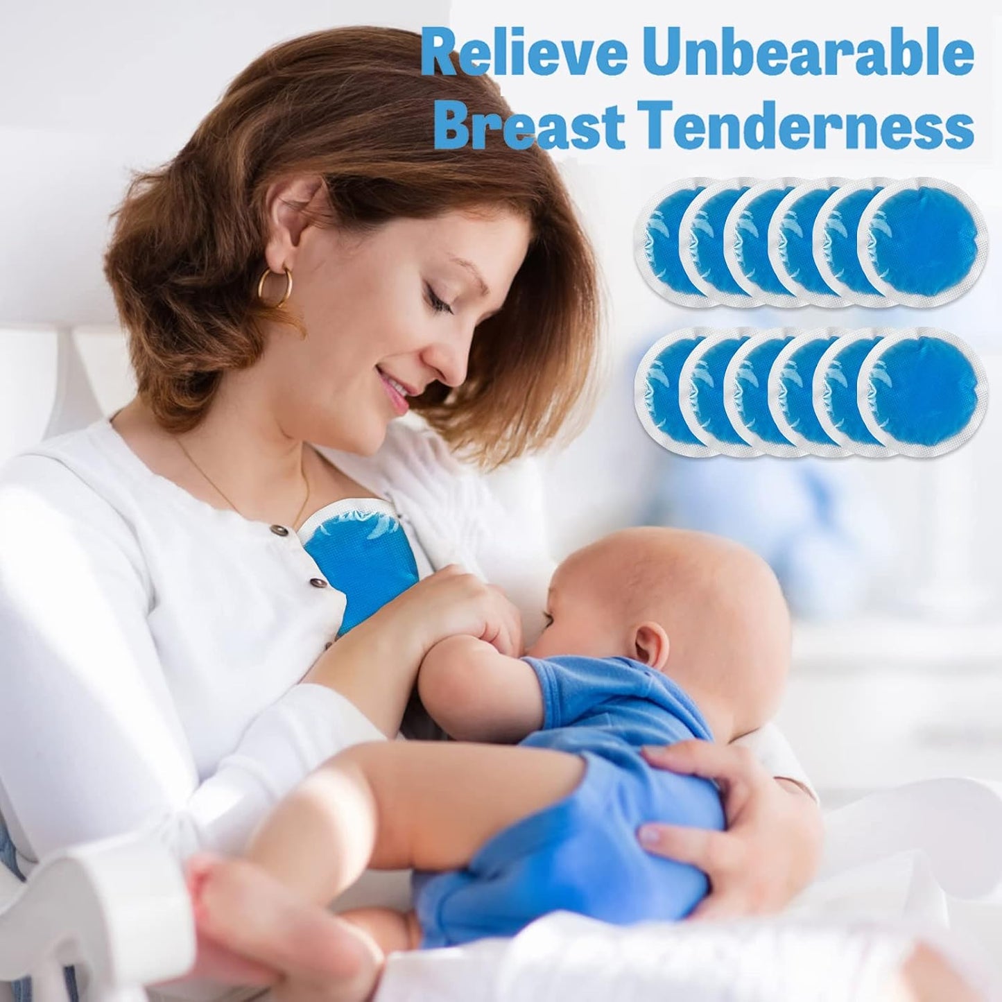 Tutmyrea Reusable Soft Small Ice Packs - 12 Pack Cold Compress for Injuries, Eyes, Face, Breast, Allergies, Small Wounds