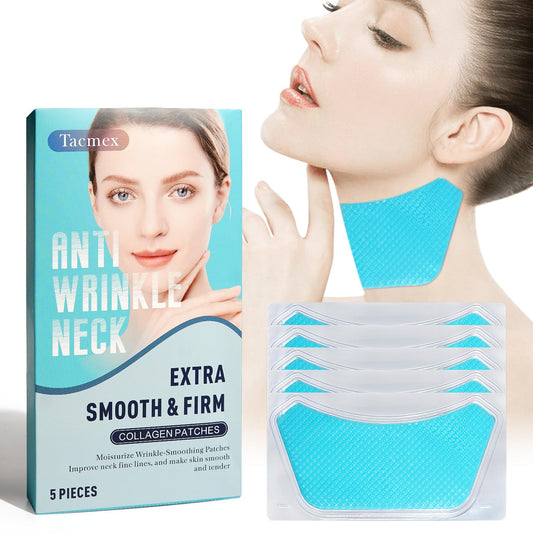 Neck Wrinkle Patches, 5 PCS Neck Tape Lifting Invisible for Firming and Tightening, Anti-Wrinkle Patches to Smoothing Skin