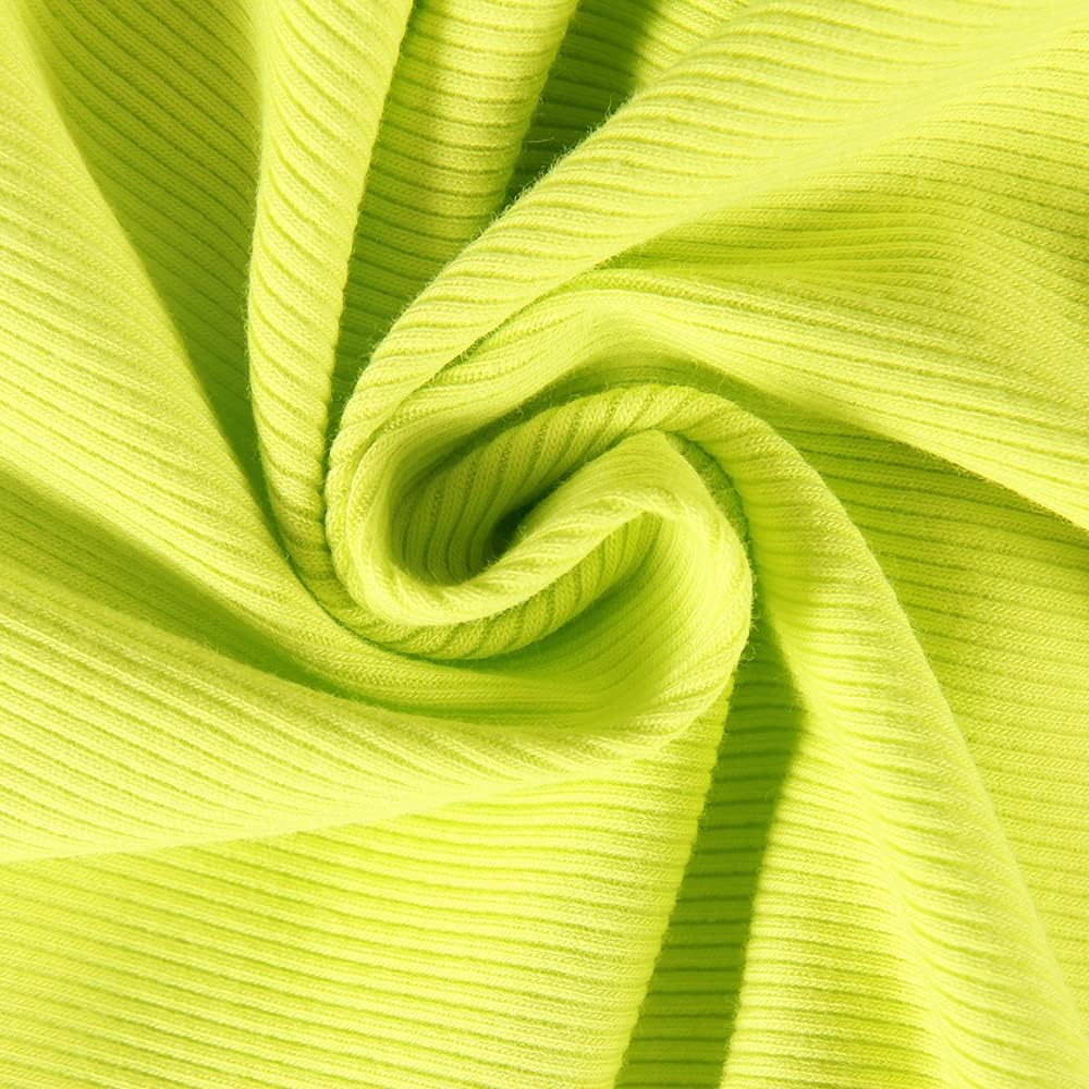 GEMBERA Womens Sleeveless Racerback High Neck Casual Basic Cotton Ribbed Fitted Tank Top