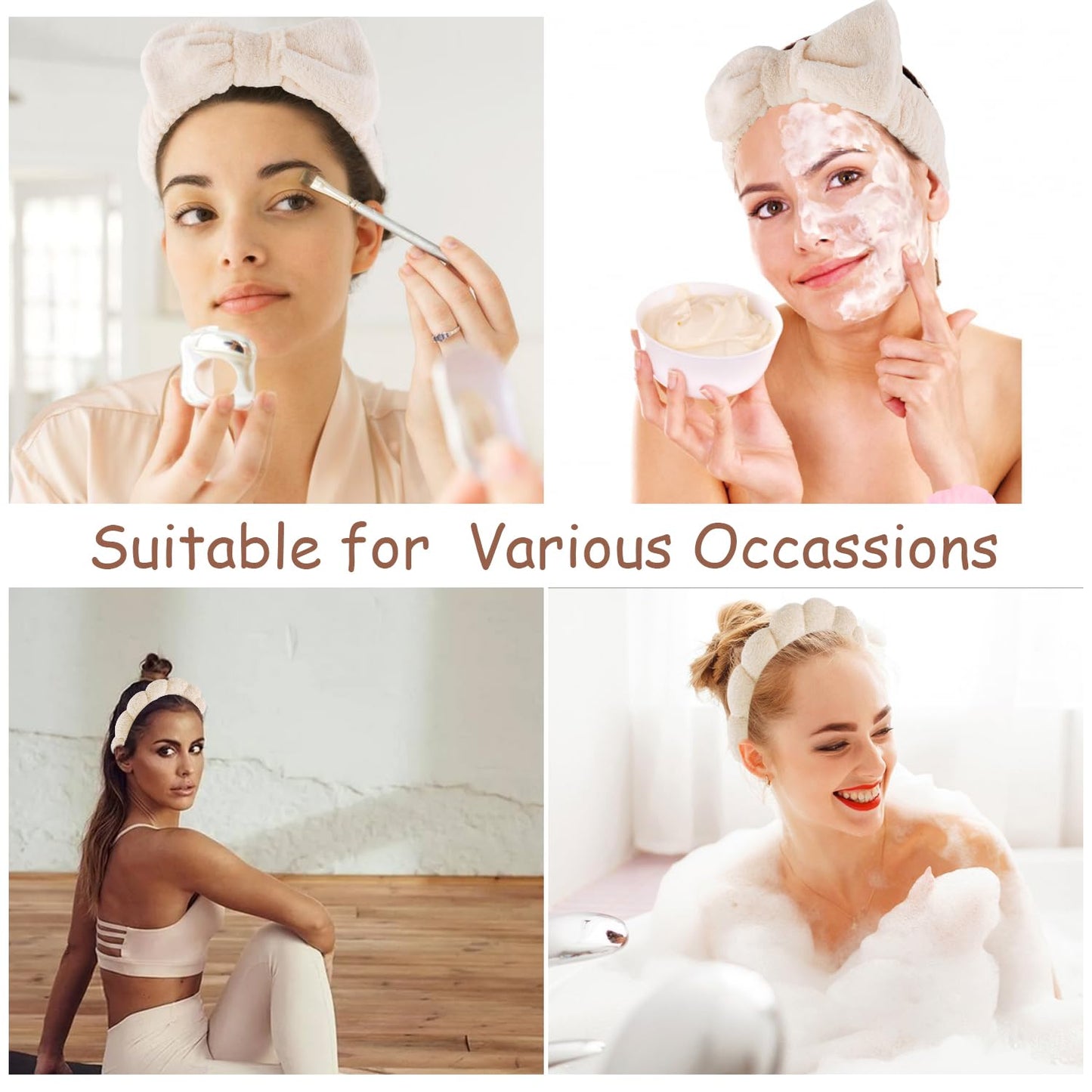 Chanaco Spa Headband, Makeup and Face Wash Accessory, Trendy Hair Accessories for Women and Teen Girls