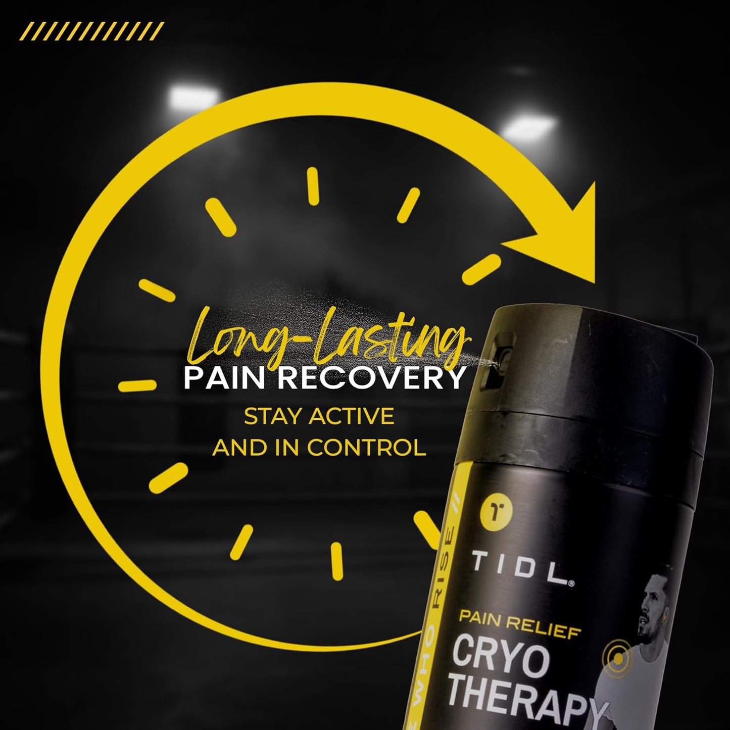 TIDL Cryotherapy Pain Relief Spray, 3 Oz, Targeted Neck Pain, Joint & Muscle Pain Relief, Organic, Plant-Based Menthol, Instant Cooling for Arthritis, Back & Knee Pain