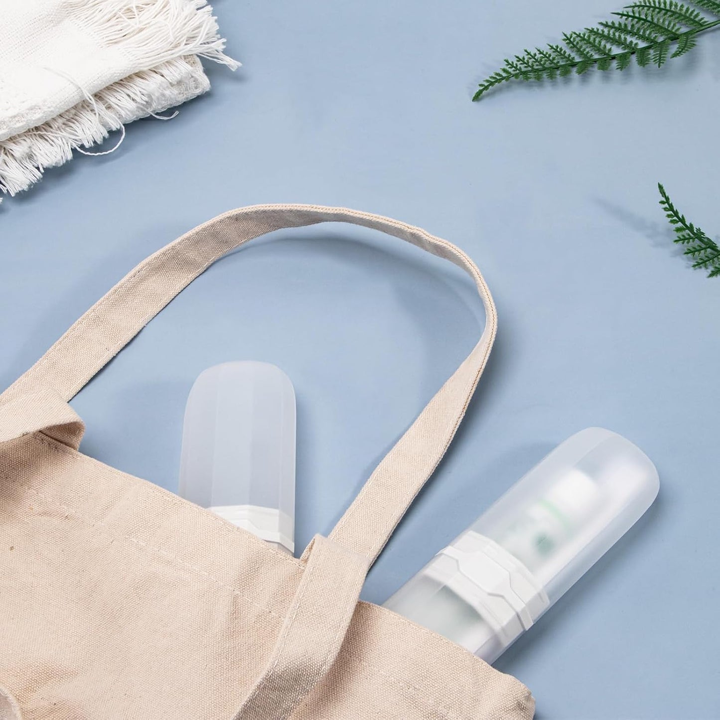 Yeeco Toothbrush Case 2 Packs, Transparent White Toothbrush Travel Case, Plastic Toothbrush Holder Travel, 7.9”×2.1”×1.2” Portable Toothbrush Case for Traveling