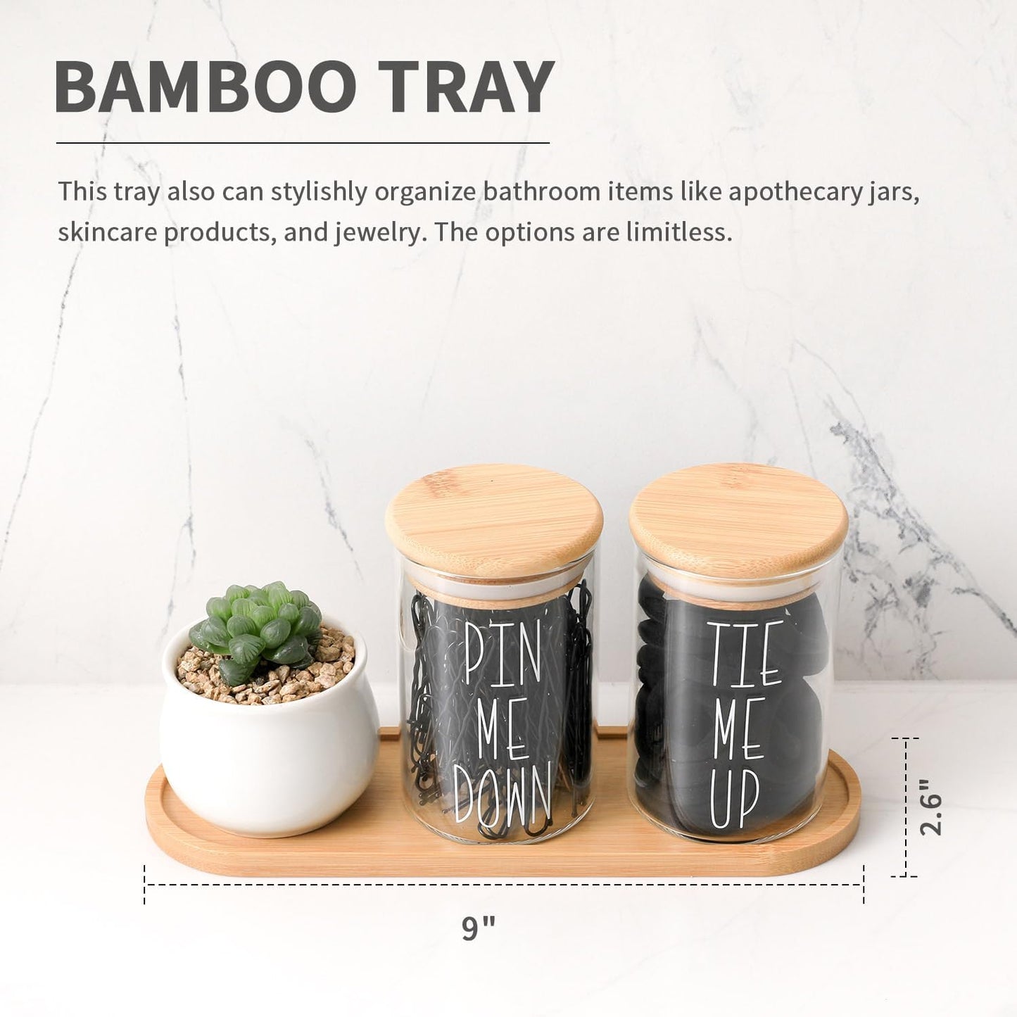 MOMEEMO Black Shower Soap Dispenser Set, Contains 3 Extra-Thick PET Plastic Bottles with Bamboo Pumps, Shampoo Bottles Refillable with Pump Perfect for Guest Room Must Haves. (Black)