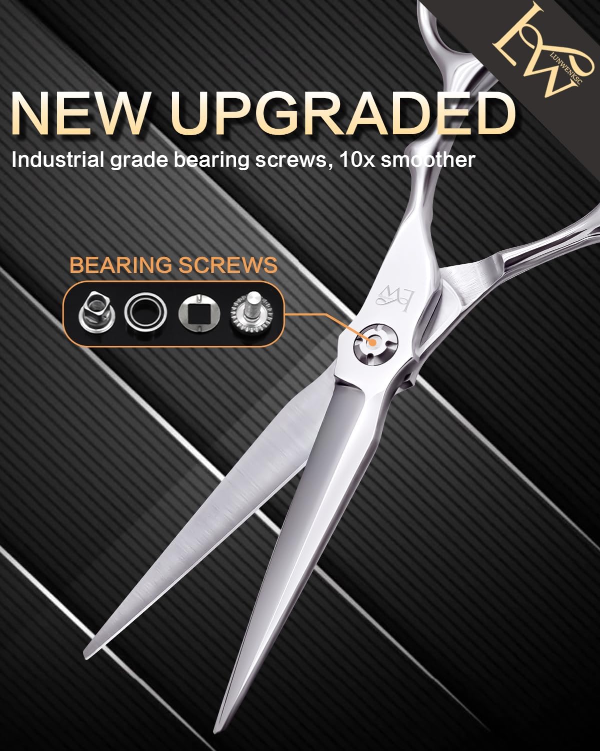 Professional Hair Scissors 6”,Undergoes Rigorous 238-Step Process,Hair Cutting Scissors Professional For Women & Men,440C Steel,1 Pack