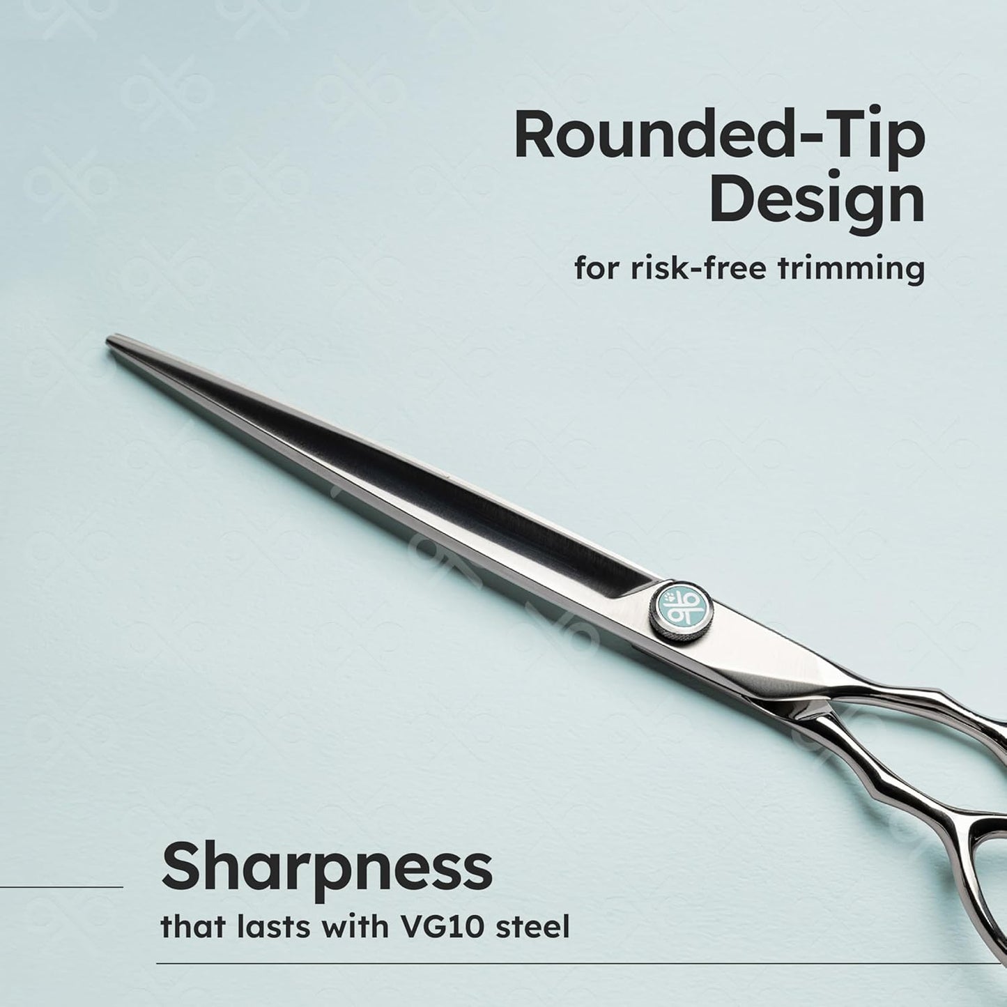 8” Dog Grooming Scissors|VG10 Japanese Steel Professional Pet Grooming Shears for Cats & Dogs|Clean Cut & Precise Trimming|Lightweight Ergonomic Handcrafted Design|K9 Shears