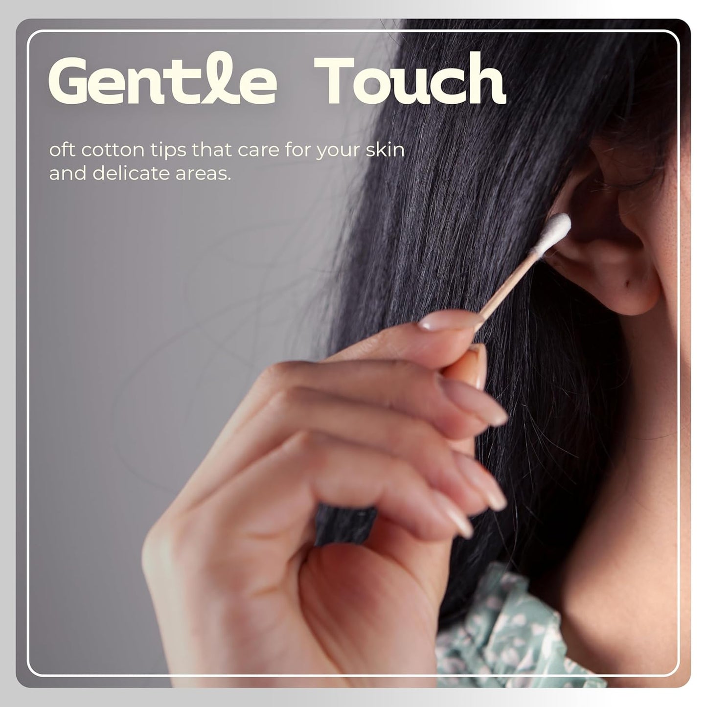 Bamboozle Eco-Friendly Premium Bamboo Cotton Swabs - Sustainable, Biodegradable, & Stylish Personal Care Solution, 500 count