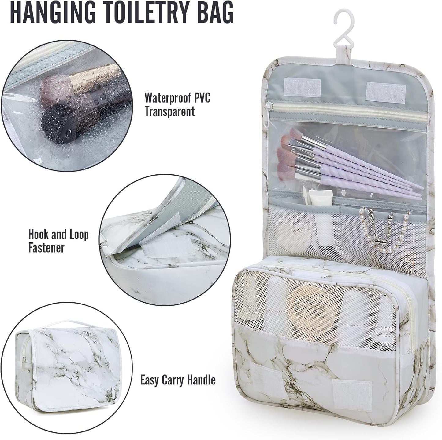 Veken 10 Set Packing Cubes for Travel Essential, Suitcase Organizer Bags in 4 Sizes, Carry-On Luggage Accessories with Large Laundry & Hanging Toiletry Bag, Must-Have for Airplane, Road Trip & Camping