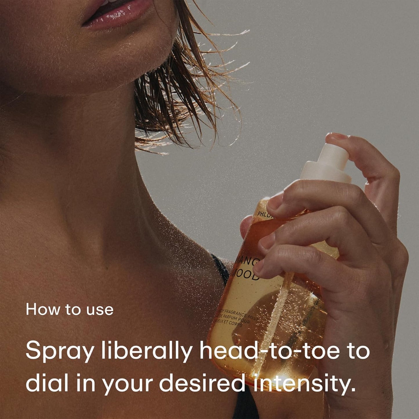 PHLUR Mango Mood Body Mist - Hair & Body Fragrance Mist - Mango, Jasmine, Patchouli & Vanilla Body Spray (8 Fl Oz)