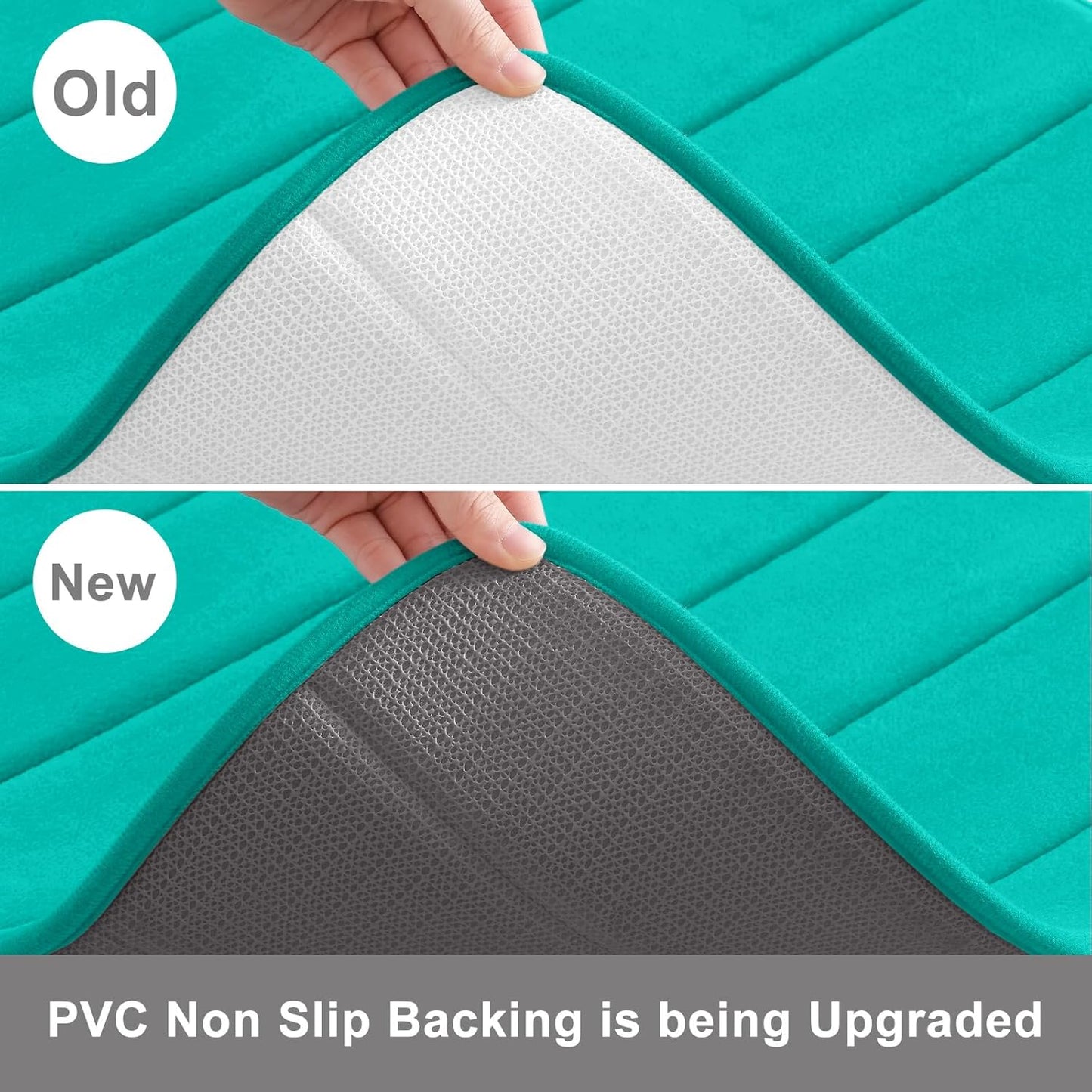 Buganda Memory Foam Bath Mat, 70" x 24", Ultra Soft and Non-Slip Bathroom Rugs, Water Absorbent and Machine Washable Bath Rug Runner for Bathroom, Shower, and Tub, Teal