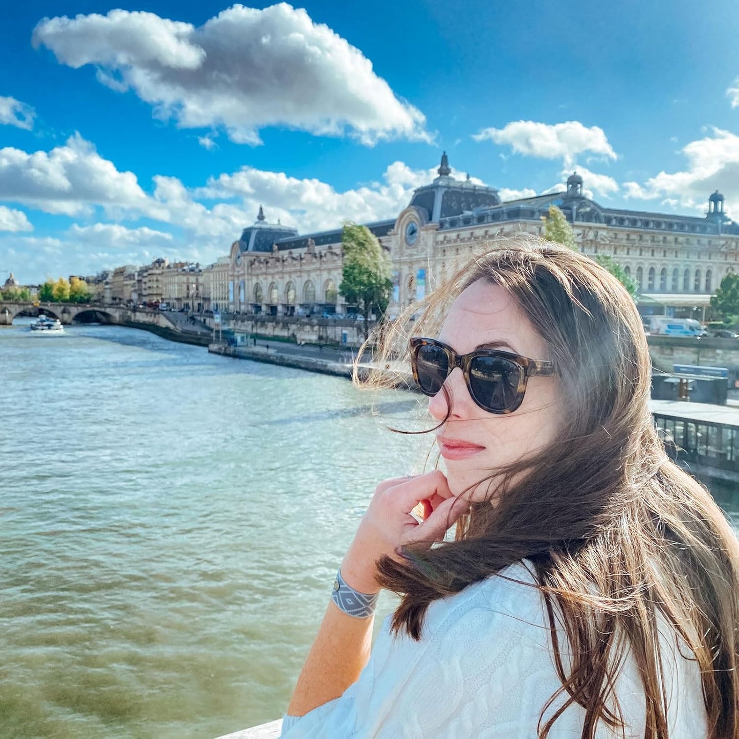 Blisslets Acupressure Relief Band - Cartagena Collection - Parentage (Smoke/Fog, Large - 6 3/4" - 7 1/2")