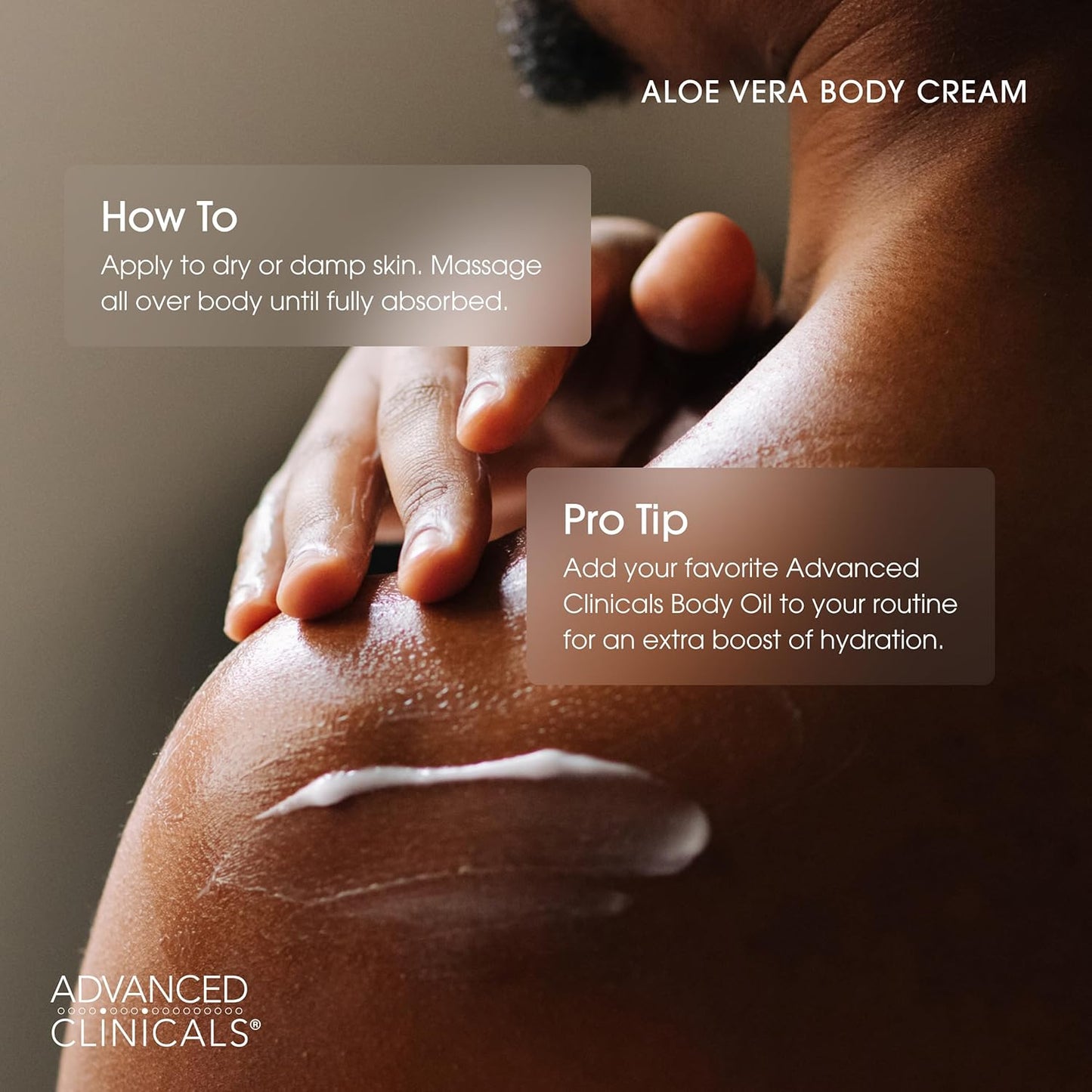 Advanced Clinicals Aloe Vera Lotion Skin Care Relief | Vitamin E Infused Hyaluronic Acid Moisturizer & Vitamin C Body Lotion For Women & Men Helps Improve Look Of Extremely Dry Skin, 16 Ounce, 2-Pack