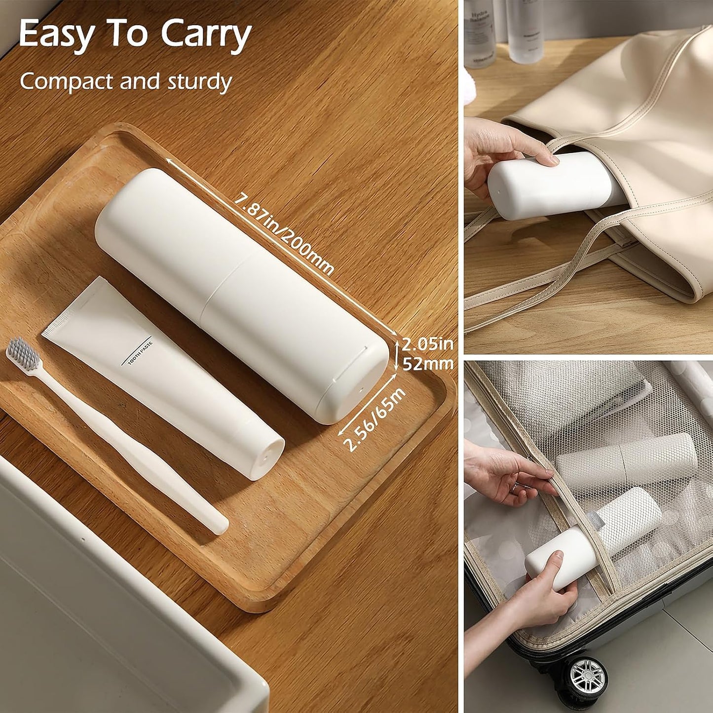 Travel Toothbrush Holder, Toothbrush Travel Case, Multifunctional Dustproof Toothbrush Cover, Portable Toothbrush Case Suitable for Business Camping Travel or Daily Use (1Pack)