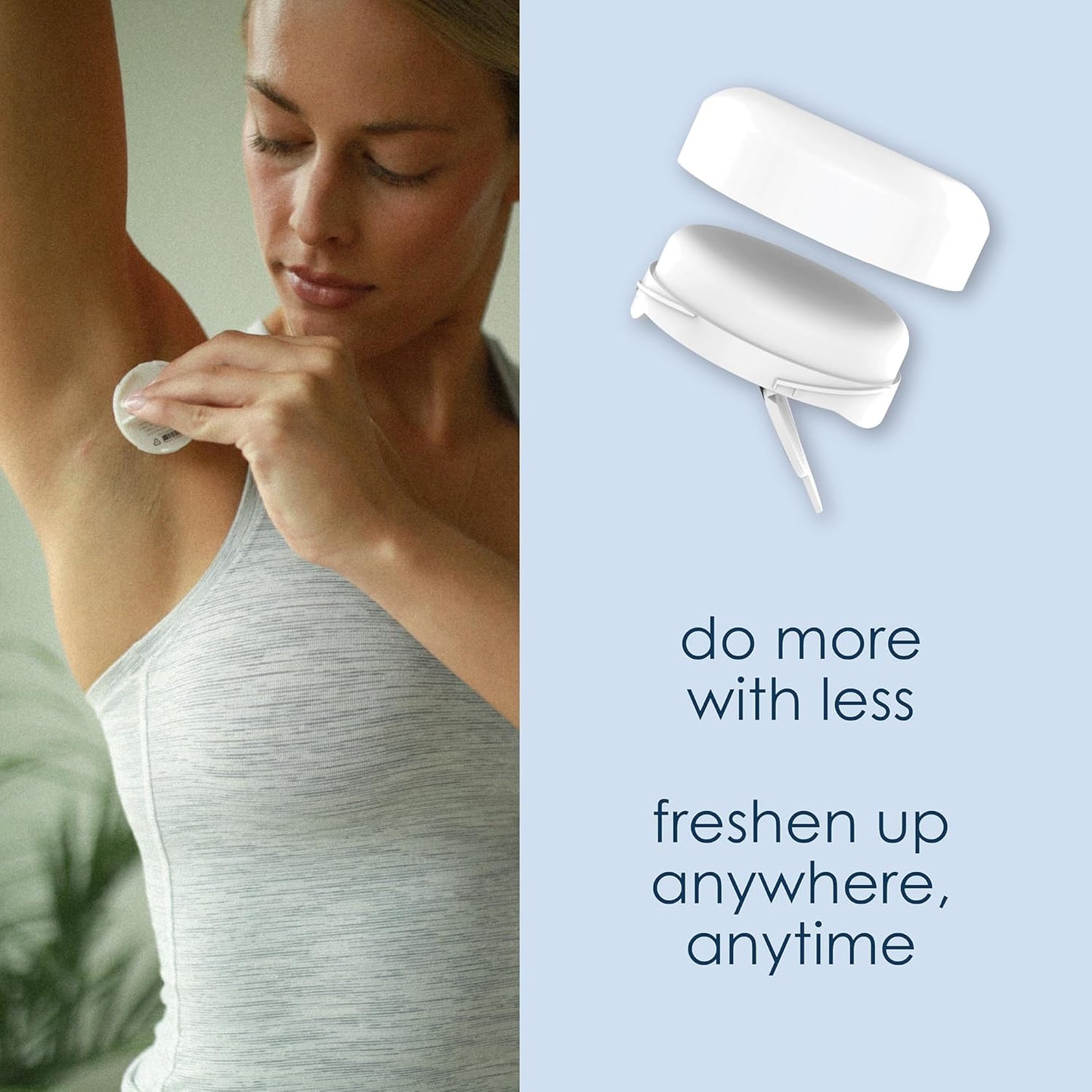 Tini Naturals Mini Travel Size Deodorant, Unisex Aluminum Free Deodorant with Coconut Oil & Shea Butter, 0.4oz each (4 Pack), Fresh Linen Scent