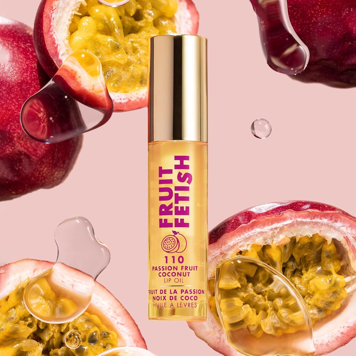 Milani Lip Oil with Vitamin E for Instant Hydration, Fruit Extract Infused Lip Treatment and Moisturizing Lip Gloss - Passionfruit Coconut