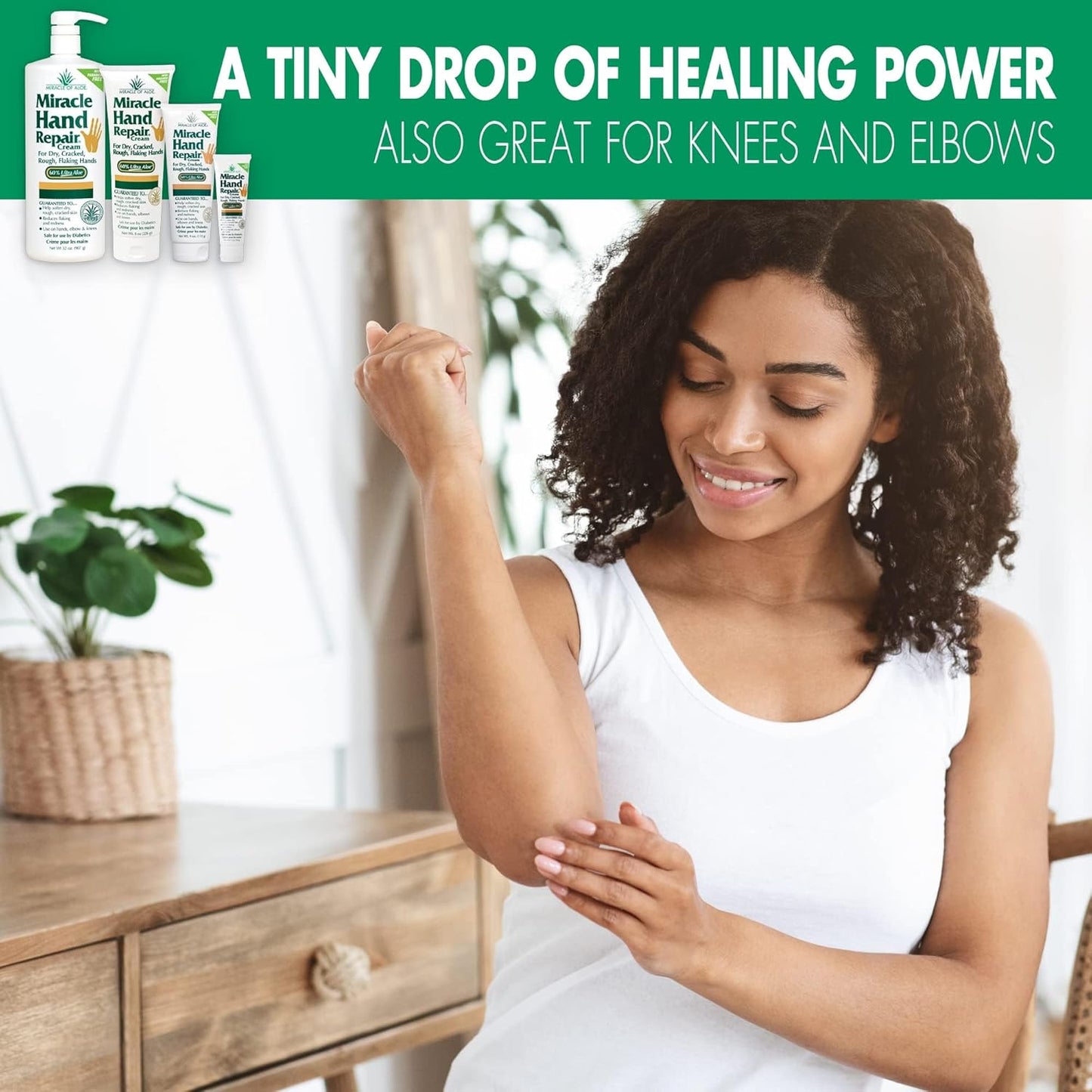 Miracle Hand Repair Cream for Dry Cracked Hands 1 oz Best Healing Hand Cream with 60% Aloe Vera - Non-Greasy Moisturizer for Working Hands - Fast Absorbing Lotion for Extremely Dry Skin (12-Pack)