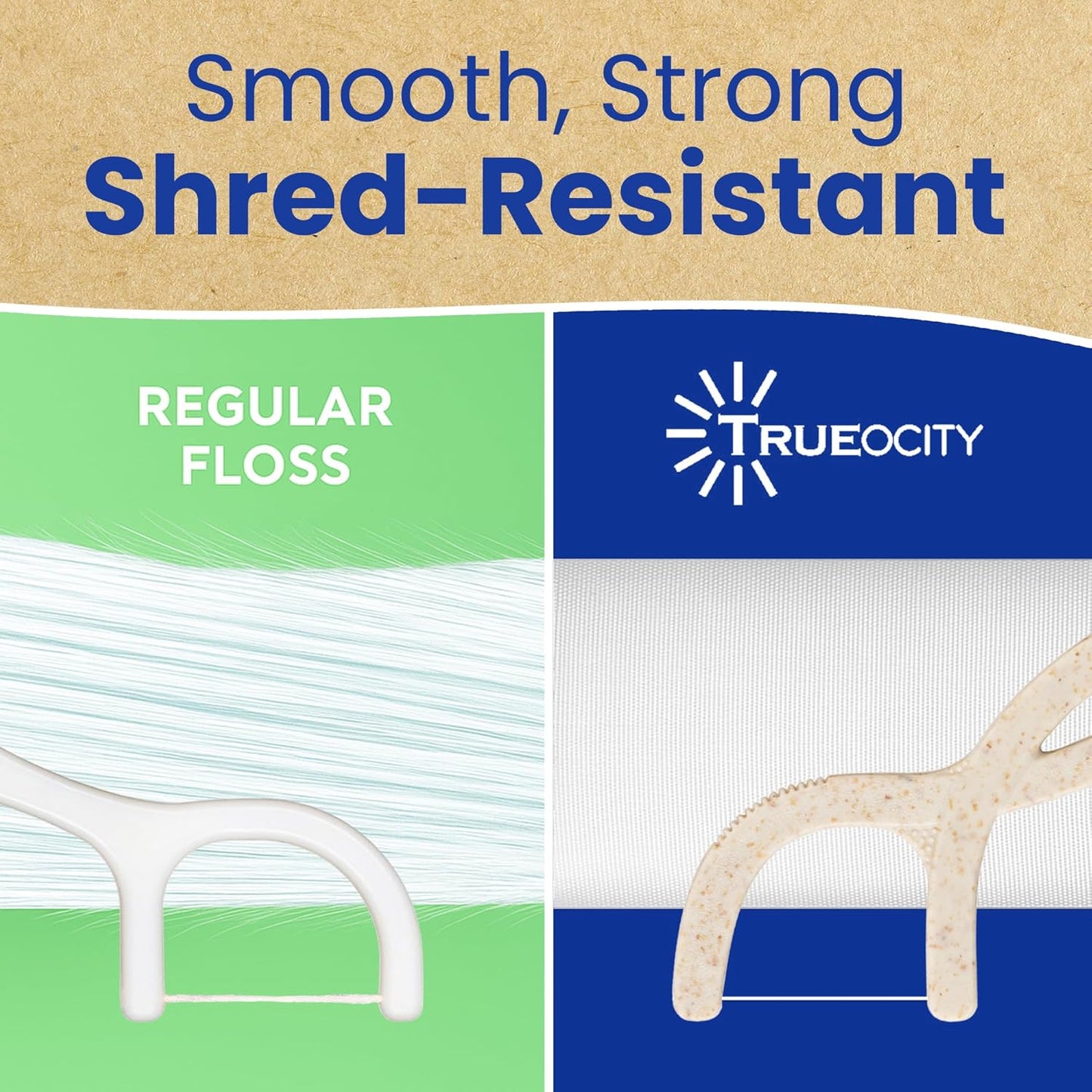 Biodegradable Floss Picks, Natural & Organic Floss Picks, Eco-Friendly Tooth Flossers, Ideal for Adults, Gentle & Effective Flossing, Fresh Breath, Sustainable Oral Care (100 Units)