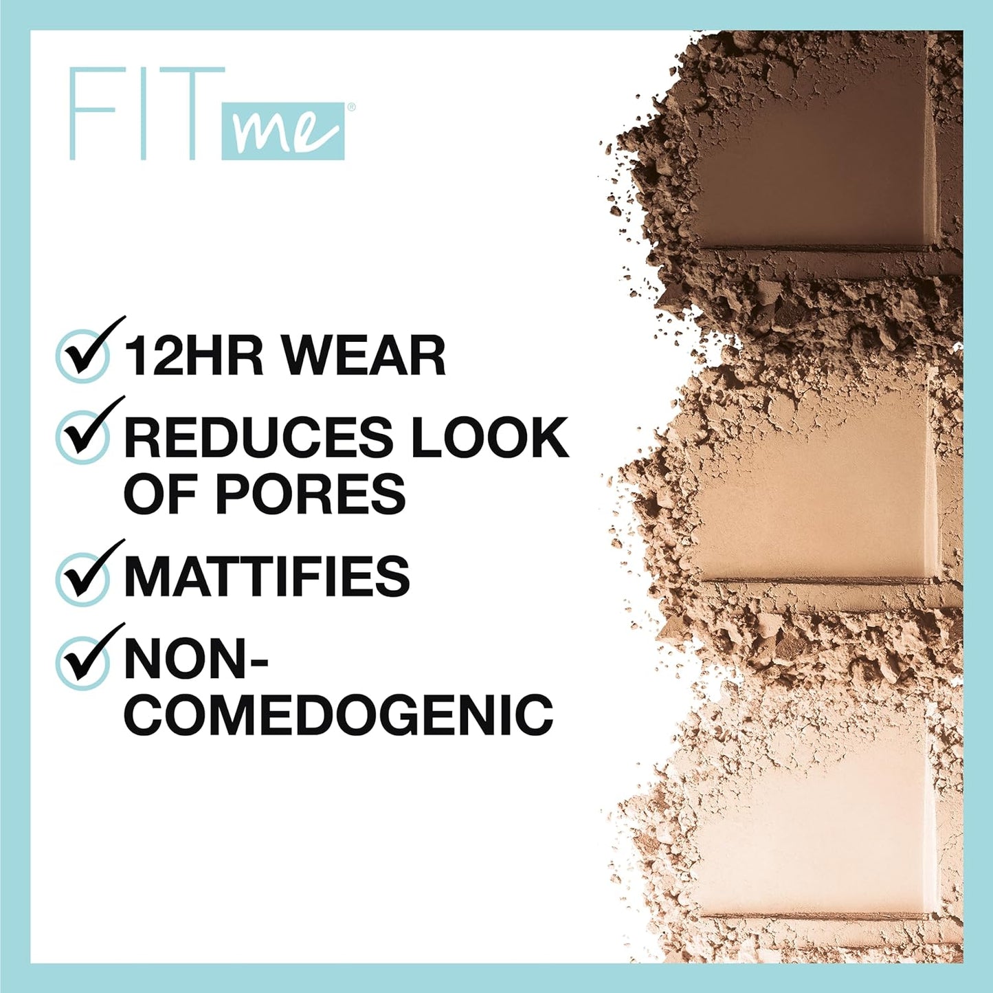 Maybelline Instant Age Rewind Eraser Dark Circles Treatment Multi-Use Concealer, 120, 1 Count (Packaging May Vary) & Fit Me Matte + Poreless Pressed Face Powder Makeup & Setting Powder, Creamy Beige