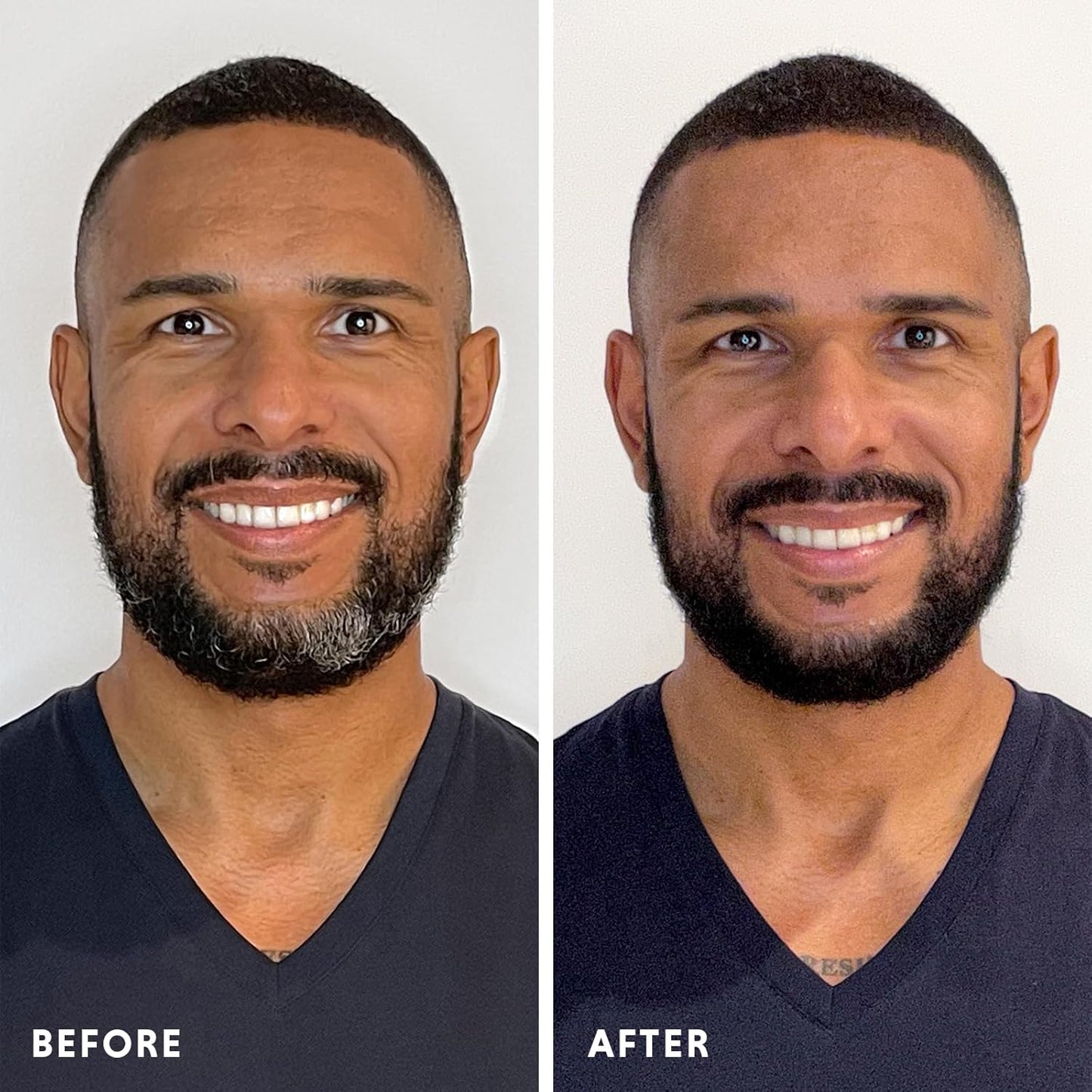 Hair & Beard Color for Full Gray Coverage 2 pack - Light Ash Brown - Ammonia-Free Complete Men’s At-home Beard & Hair Dye Kit, Professional-grade Permanent Hair Color (6.1)