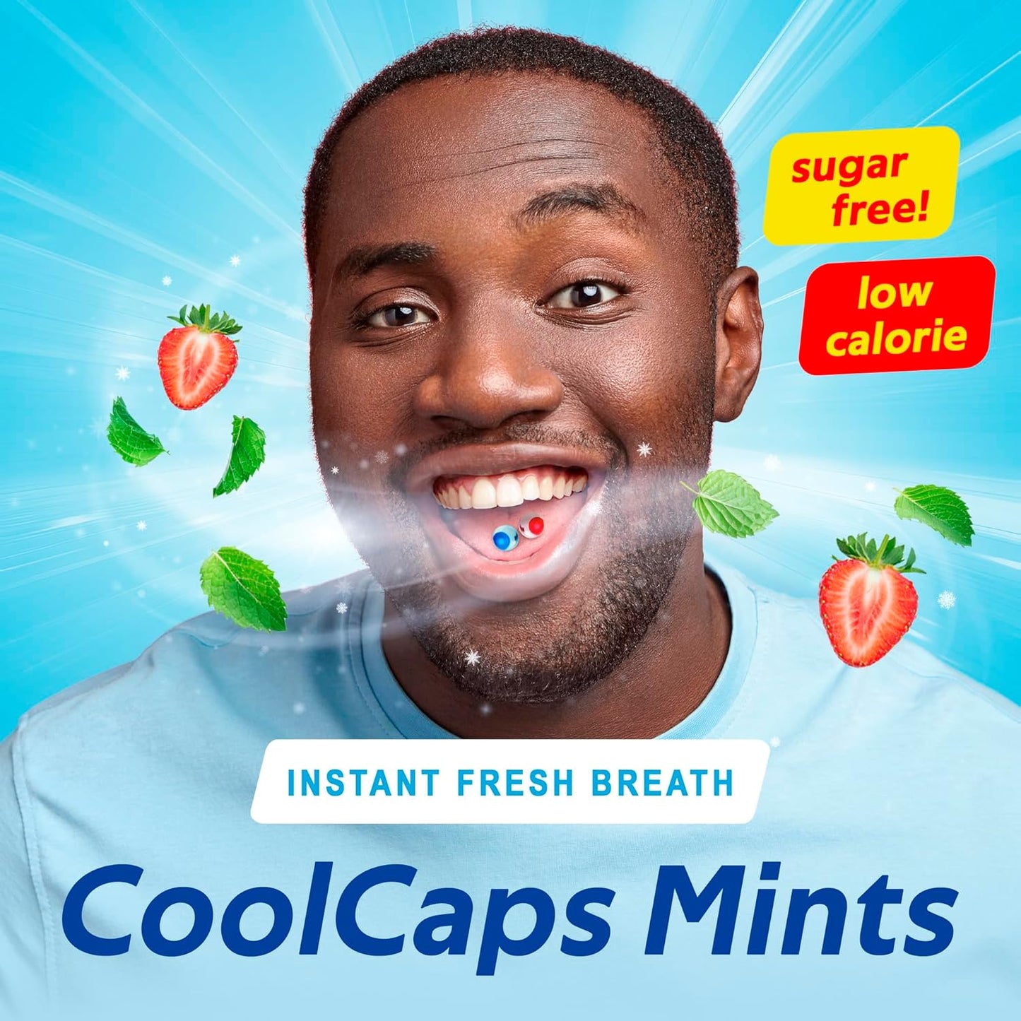 PaperMints CoolCaps - Instant Fresh Breath Mints Sugar-Free Variety 4 Pack - 160 capsules. Chronic Bad Breath Treatment for Adults, Peppermint Mouth Freshener Mint Pearls Halitosis Dry Mouth Products
