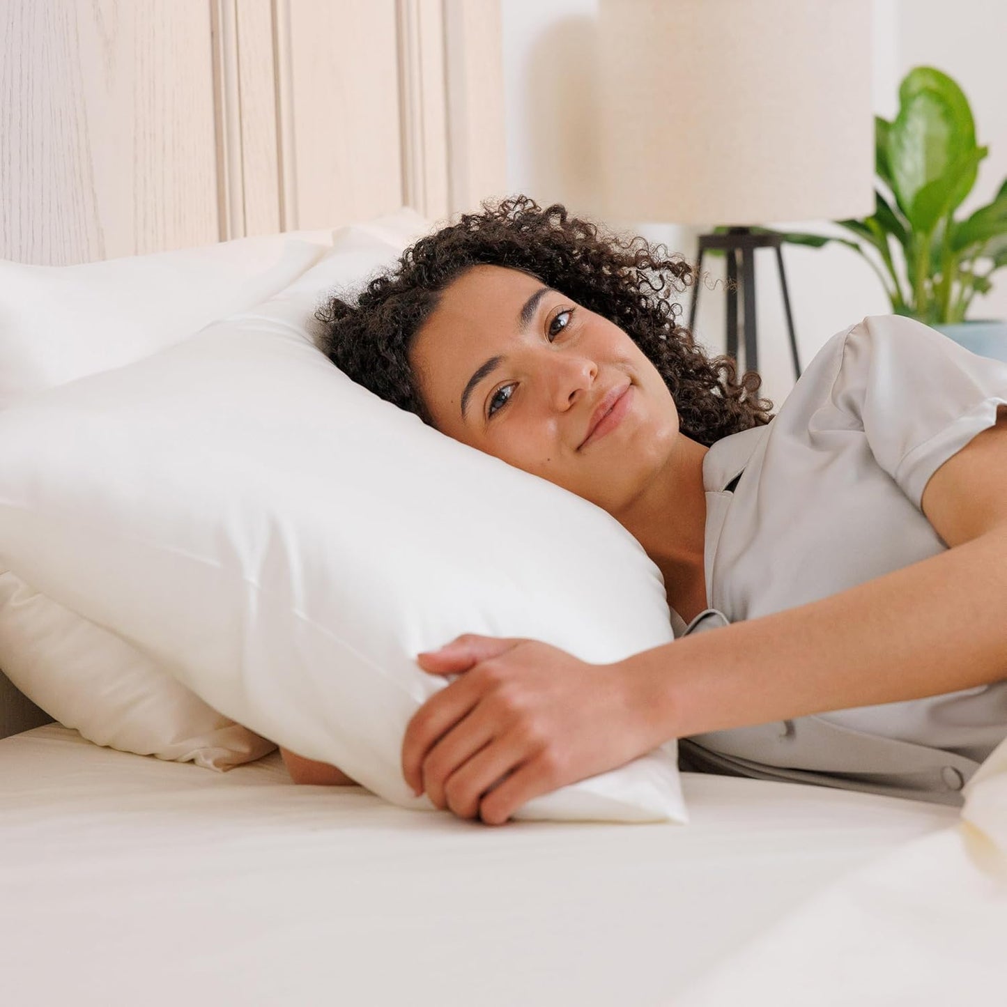 Fishers Finery 25mm 100% Pure Mulberry Silk Pillowcase (Tea Cup Print, Standard)