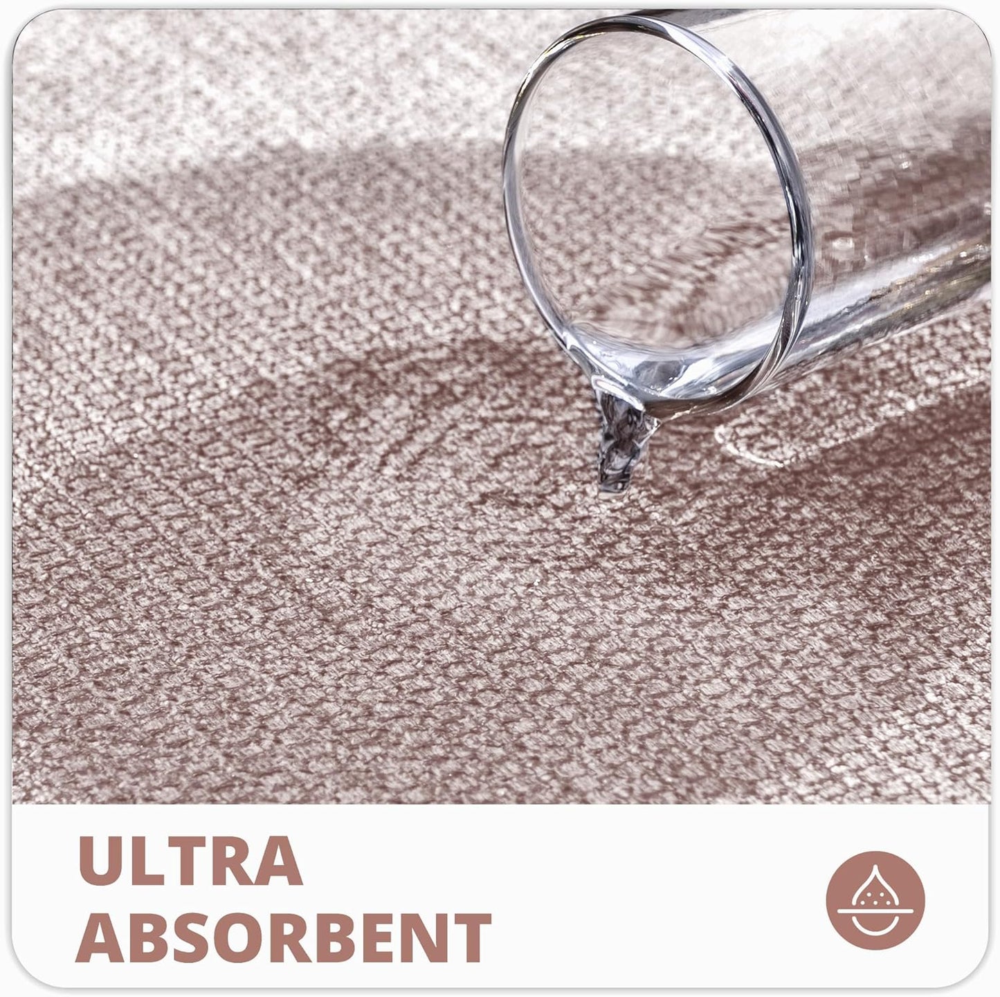 Bath Mat,Ultra Thin Bathroom Runner Rugs,Large Bath Mats for Bathroom,Quick Dry,Non-Slip,Machine Washable,Low Pile,Bath Rug,Shower Outside,Sink,Home Decor Accessories.Beige,1'5"x4'11"(17x59inch)