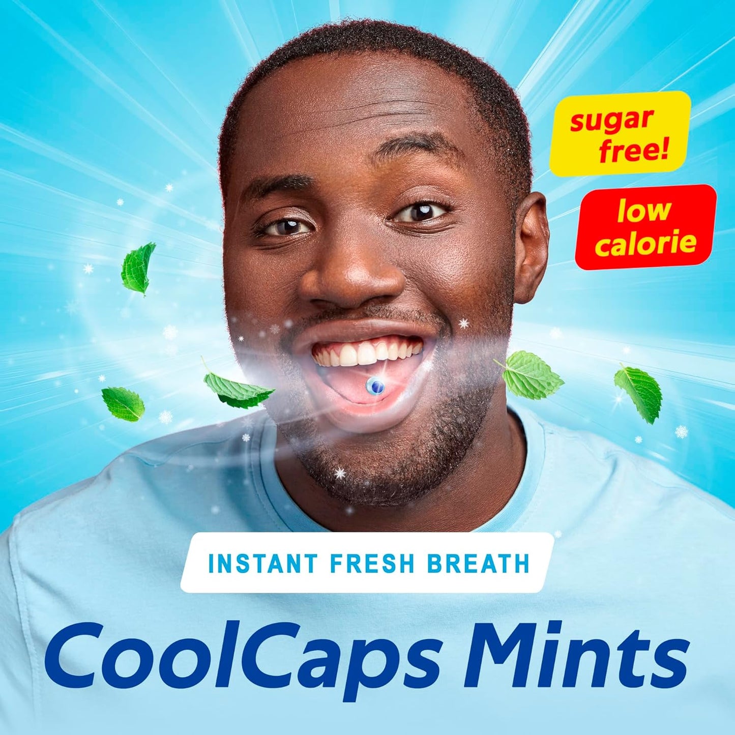 PaperMints CoolCaps - Instant Fresh Breath Mints Sugar-Free 4 Pack - 160 capsules. Chronic Bad Breath Treatment for Adults, Peppermint Fresh Breath Freshener Pearls Halitosis Treatment Dry Mouth