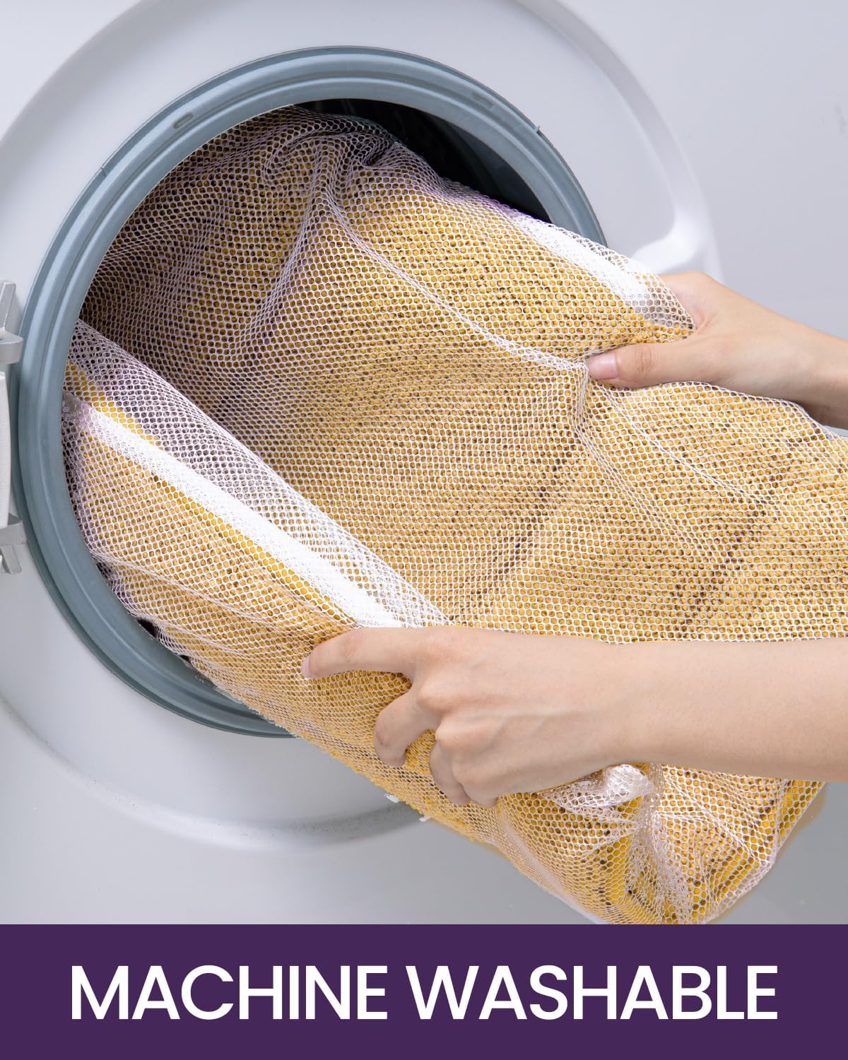 DEXI Bathroom Rug 24x16, Non Slip Washable Bath Mat for Shower Floor, Absorbent Soft Bathmat with Rubber Backing, Quick Dry Microfiber Carpet, Yellow