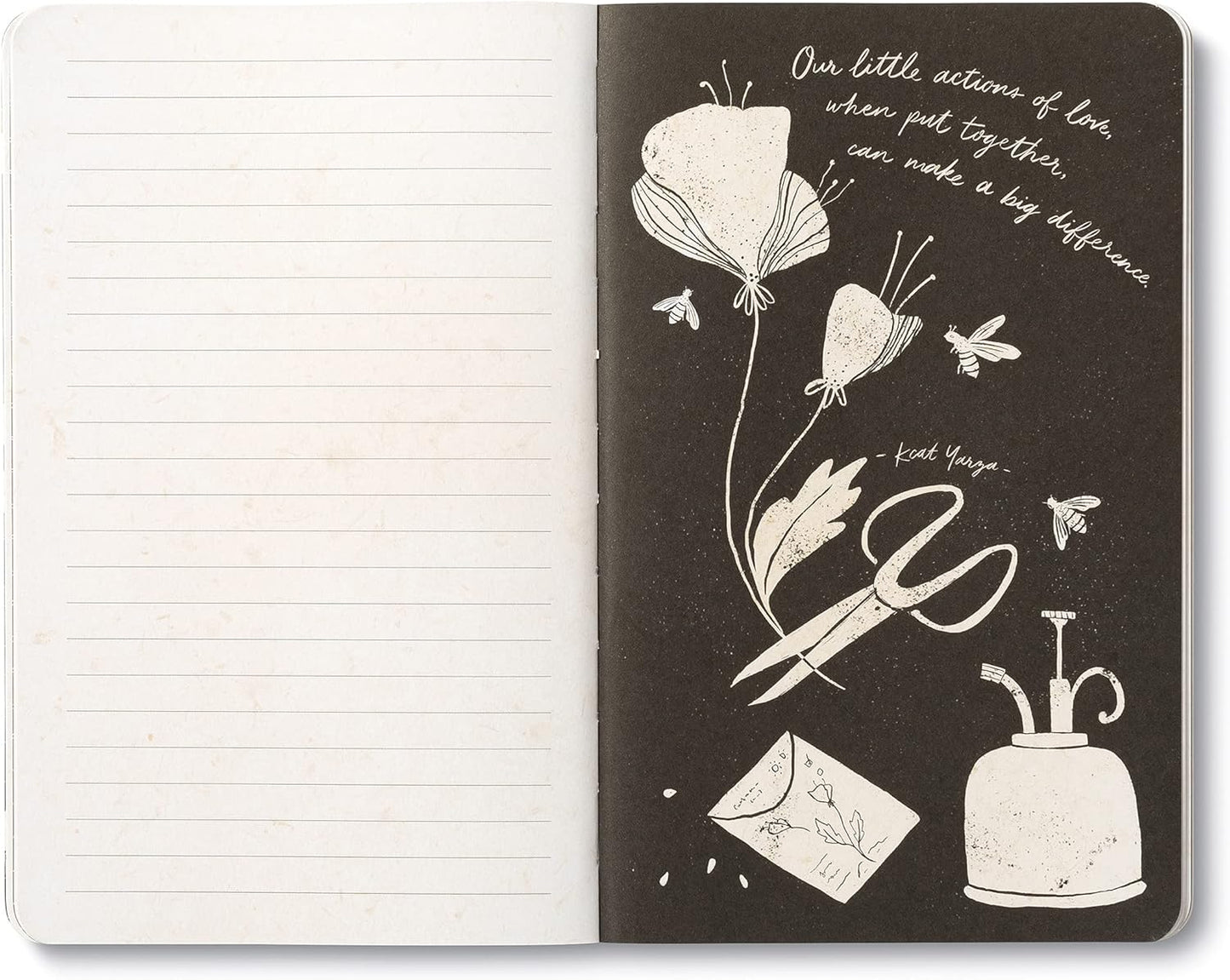 Compendium Softcover Journal - The heart that gives, gathers. – A Write Now Journal with 128 Lined Pages, 5″W x 8″H