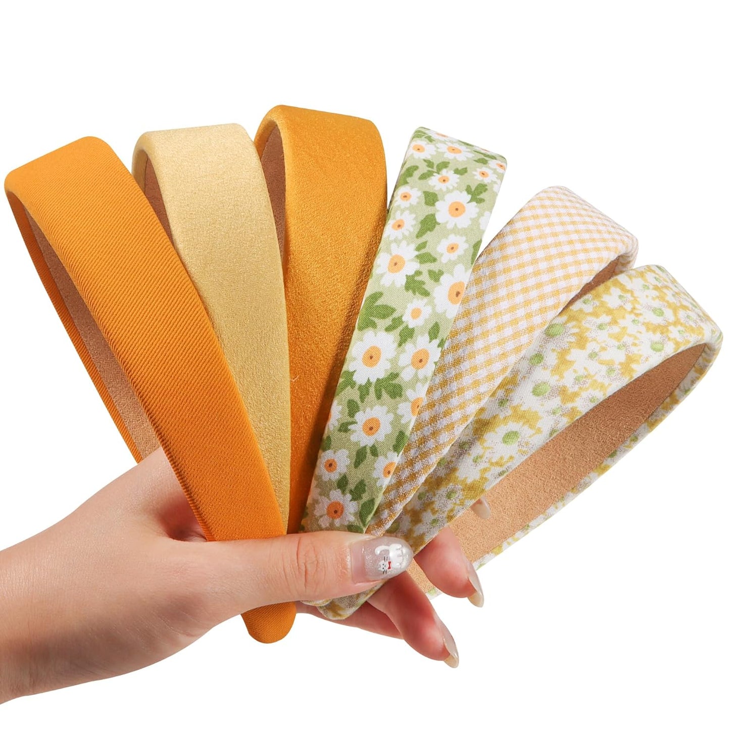 Headbands for Women - 1 Inches Wide Headbands - Solid Color Headband Fashion Hair Accessories- Trendy Women Girls Non Slip Fashion Hair Bands- Thick Elastic Hair Bands for Women's Hair 6PCS