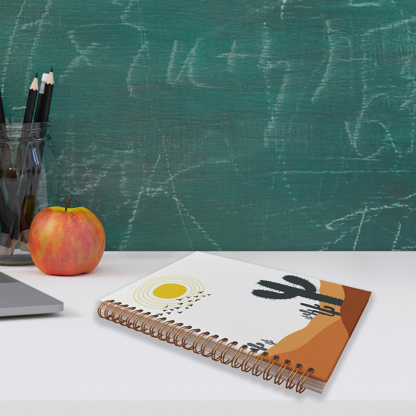 VNWEK Western Notebook,Western School Office Supplies,Boho Notebook,Cactus Notebook,Spiral Notebook Journal 5.5x8.3 Inch