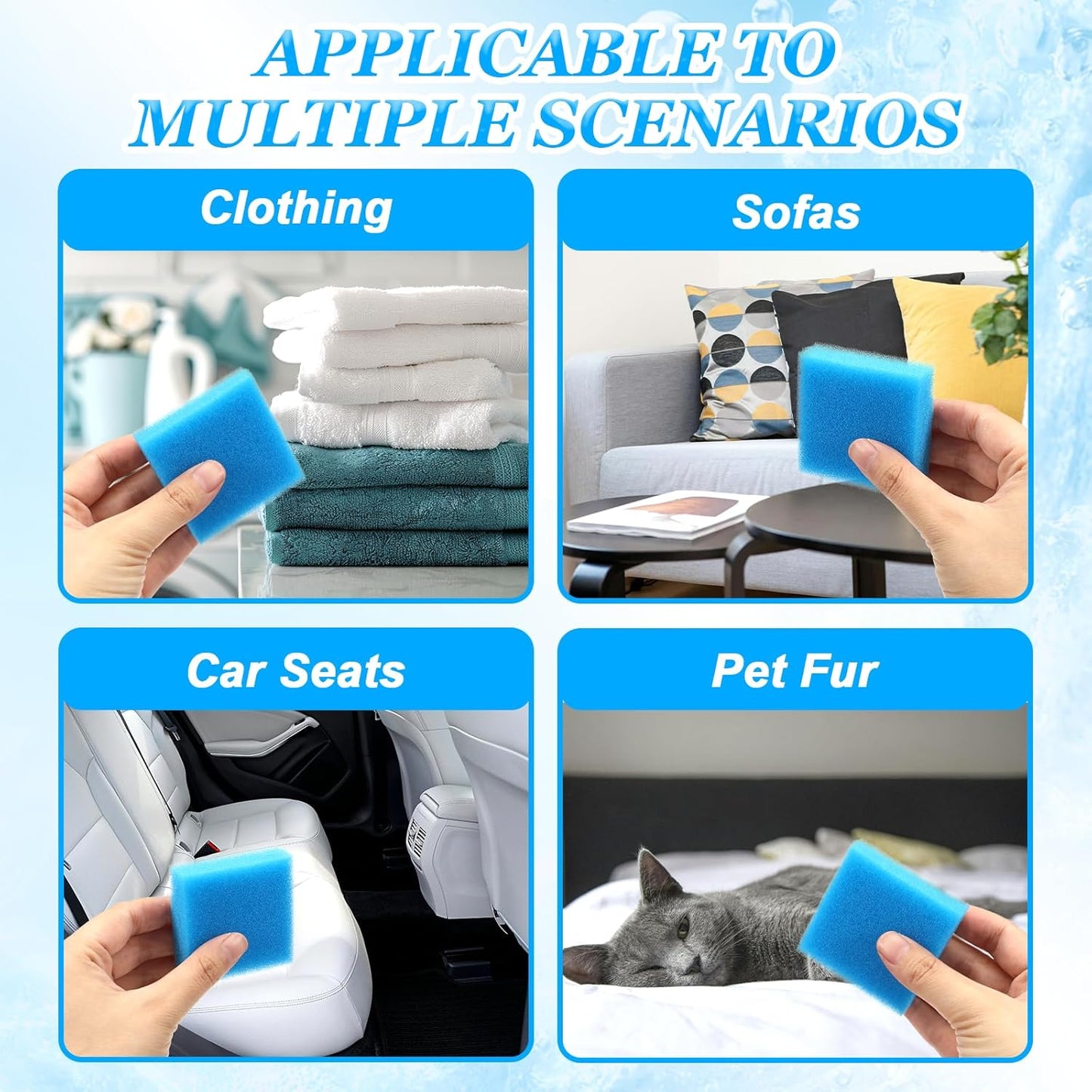 18Pcs Washing Machine Pet Hair Catcher, Pet Hair Remover for Laundry, Anti Winding Lint Catcher for Washing Machine, Reusable Laundry Pets Hair Remover for Pets Fur, Hair, Lint and Dander