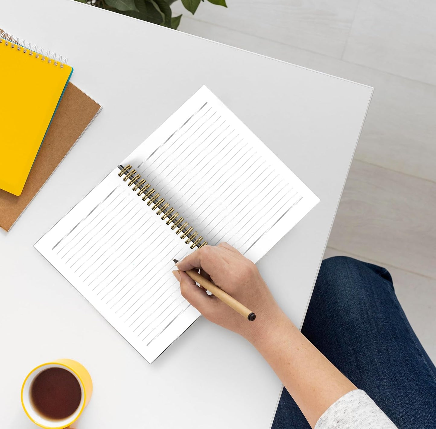 Let's Read Boho Notebook, Book Lovers Gifts, Reading Journal Notebook, Book Reading Journal for Book Lovers, Book Journal Reading Log, Spiral Notebook 5.5x8.3 with 164 Pages