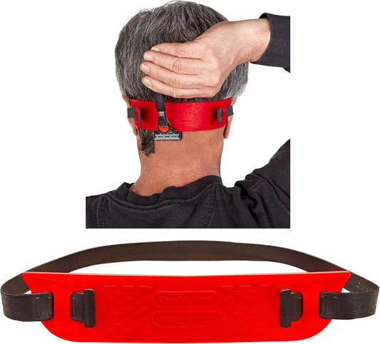 Quality Time Neck Hair Guide SuPremium, The Original Neckline Template for Shaving and Keeping a Straight or Curved Neck Hairline; a Line Up Stencil/Guard for Neckline, Do-it-Yourself Made in USA