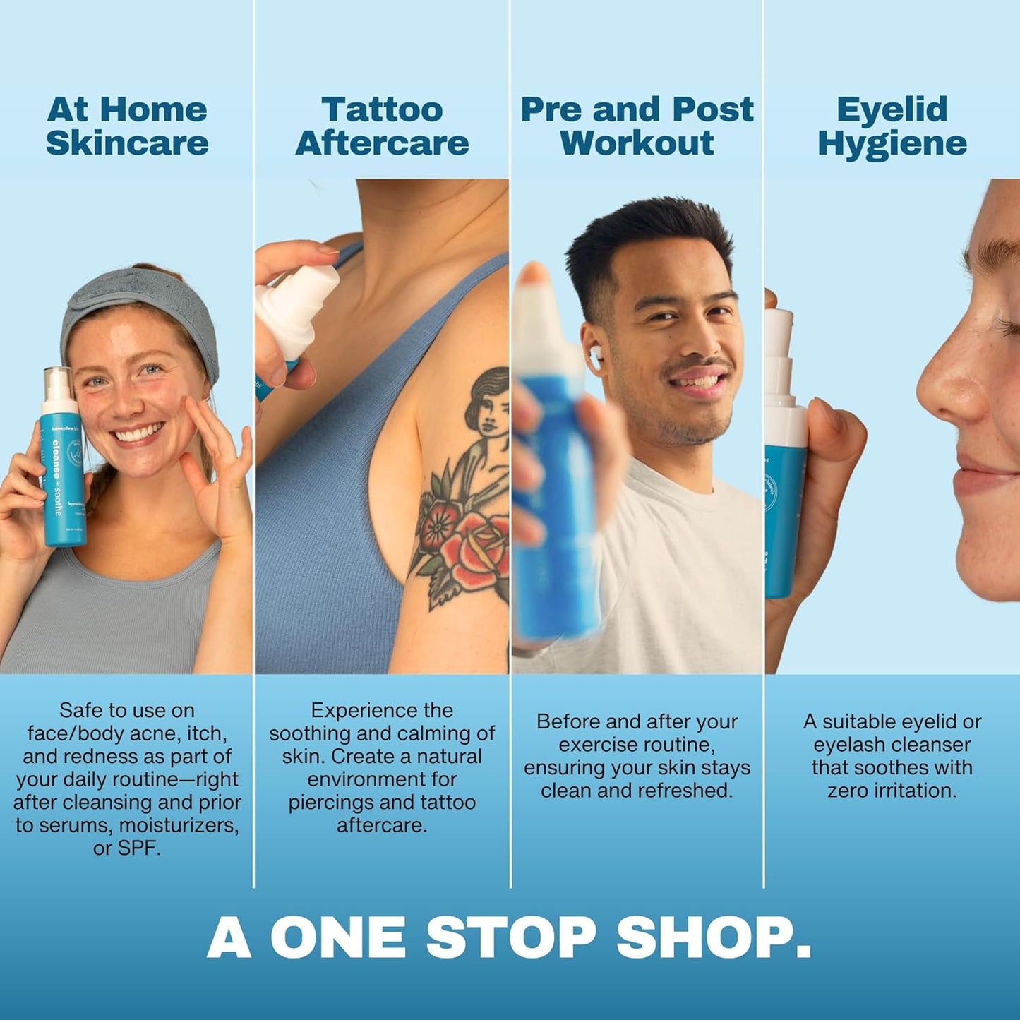 Honeydew Labs Hypochlorous Acid Spray – HOCl Face & Skin Mist for Acne, Eczema & Irritation – Multi-Purpose Skin Repair – Eyelid Cleanser, Post-Workout, Post-Procedure, Scalp, Sensitive Skin TSA 2 oz