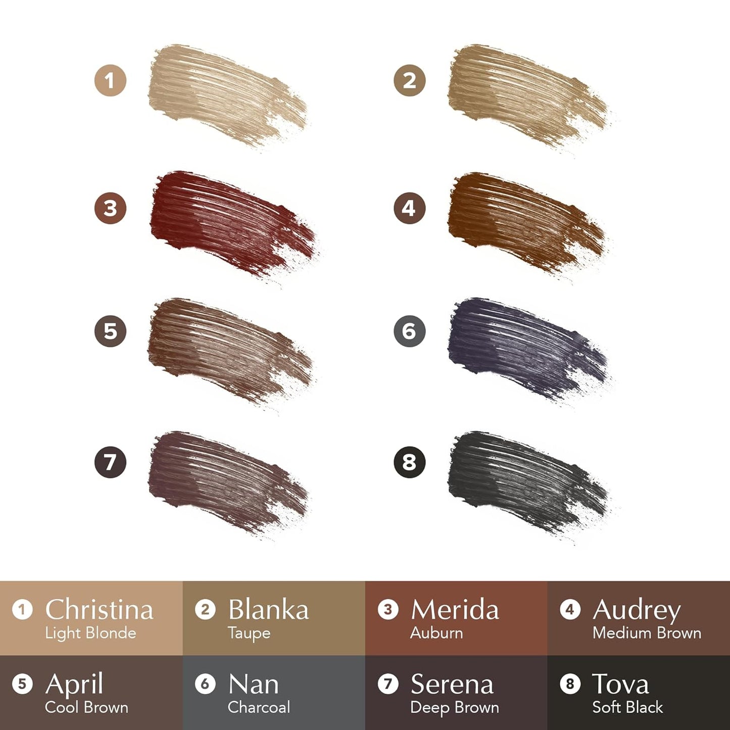 Thrive Causemetics Instant Brow Fix Semi-Permanent Eyebrow Gel, Waterproof Tinted Eye Brow Gel with Vitamin B5, Smudge-Proof, Vegan & Cruelty Free, April (Cool Brown)