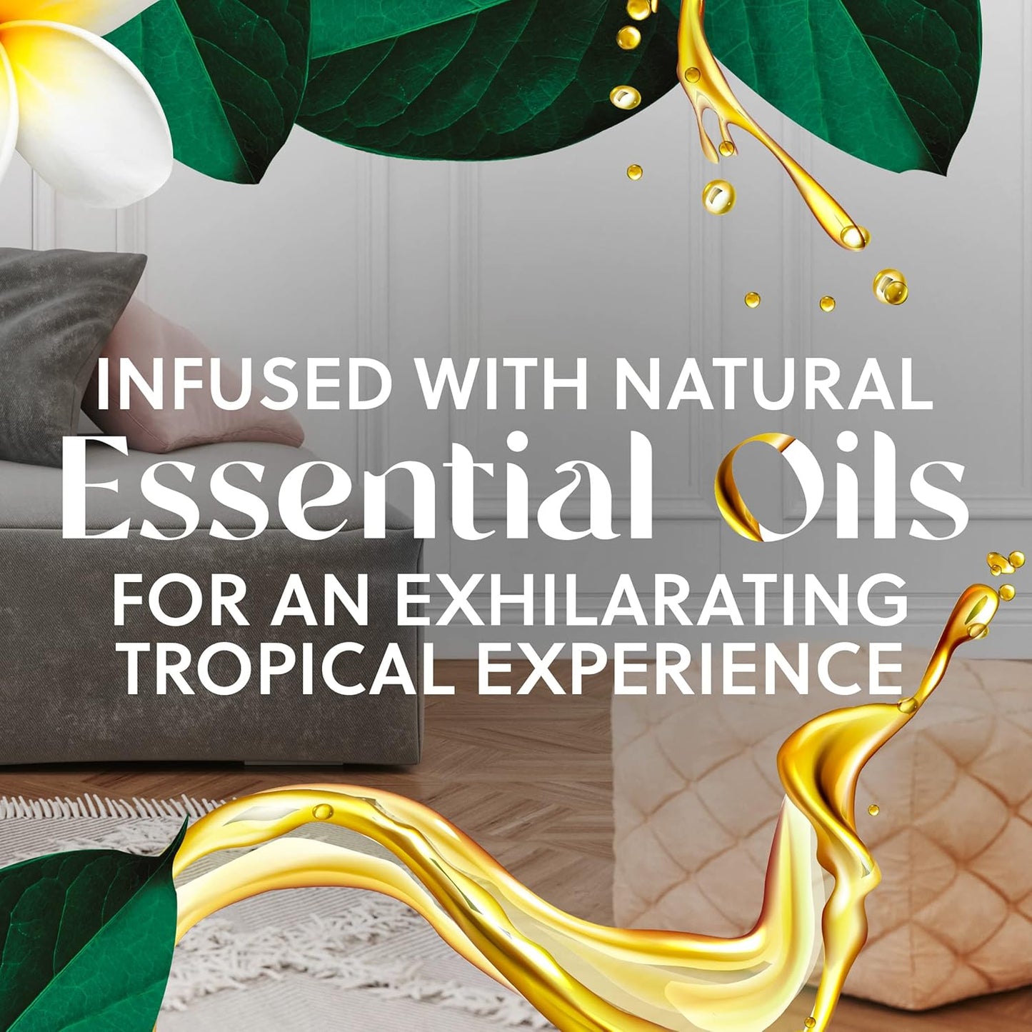 Air Wick Plug in Scented Oil Starter Kit, 2 Warmers + 6 Refills, Hawaii, Essential Oils