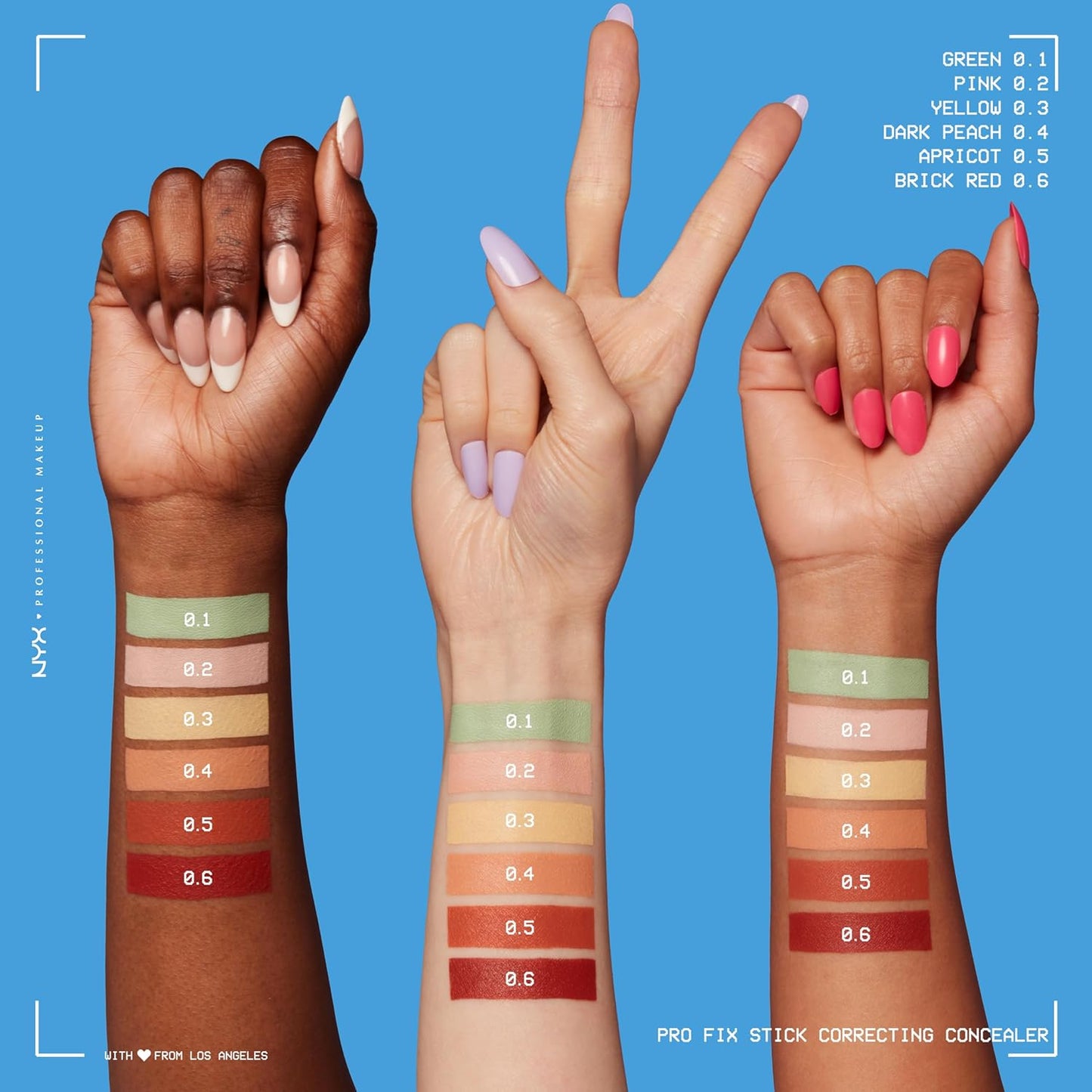 NYX PROFESSIONAL MAKEUP Pro Fix Stick Correcting Concealer, Buildable Medium Coverage Concealer Stick - Apricot