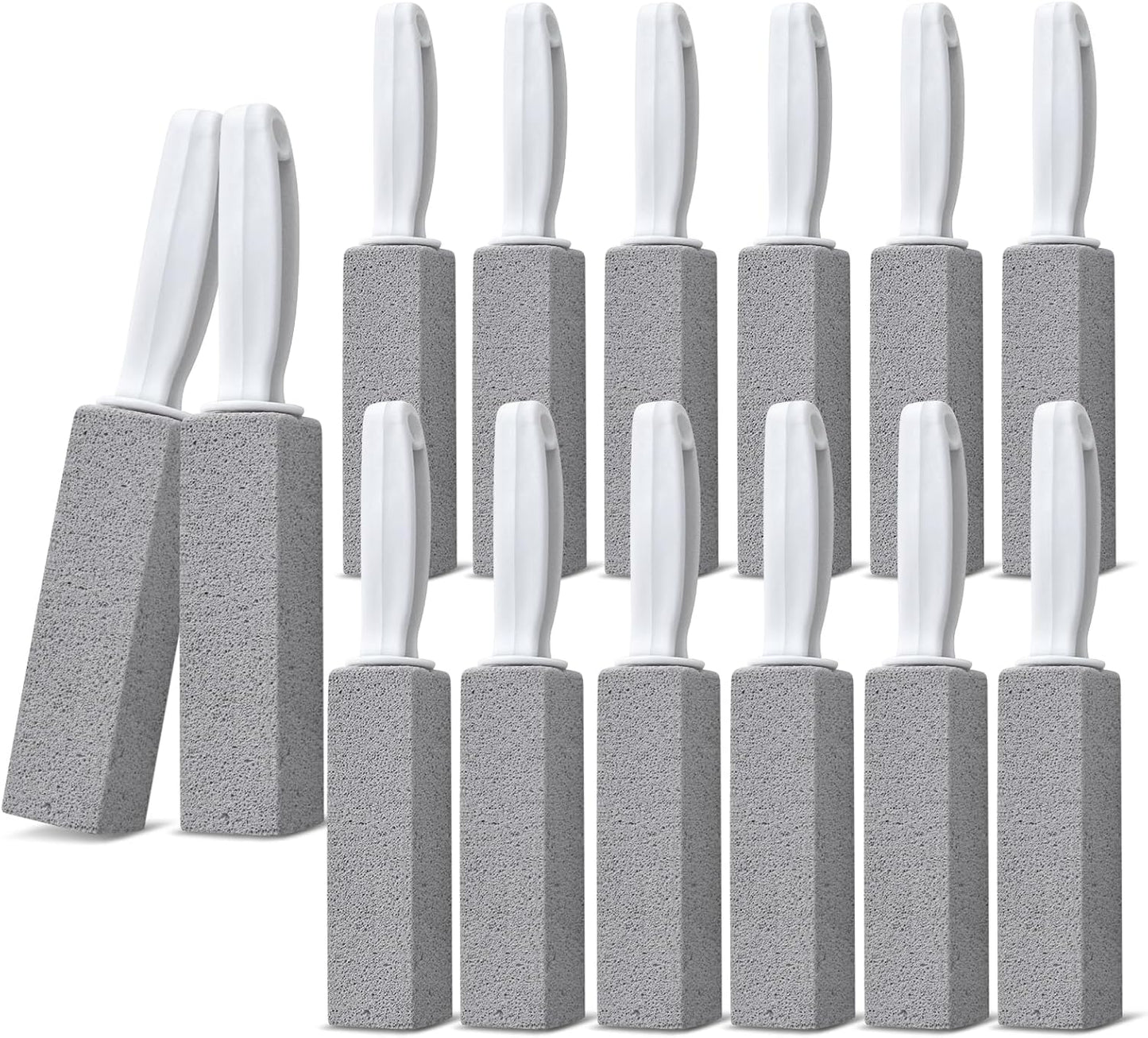 Emycool Pumice Stone Toilet Bowl Cleaner, 14 Pack Toilet Pumice Stone with Handle for Toilet Cleaning, Bathtubs, Sinks, Swimming Pools, Grills