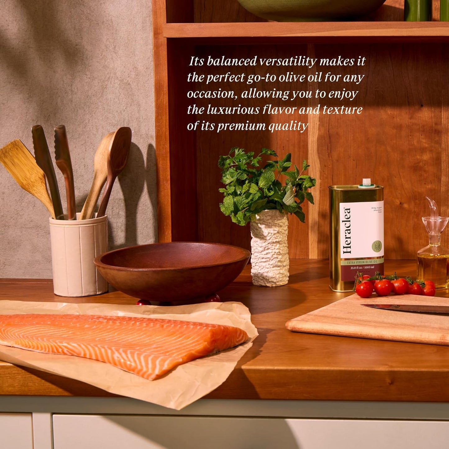 Heraclea - Everything Oil - Extra Virgin Olive Oil - Organic Olive Oil - Extra Virgin - Cold Pressed - Polyphenol Rich EVOO - 33.8oz Bottle