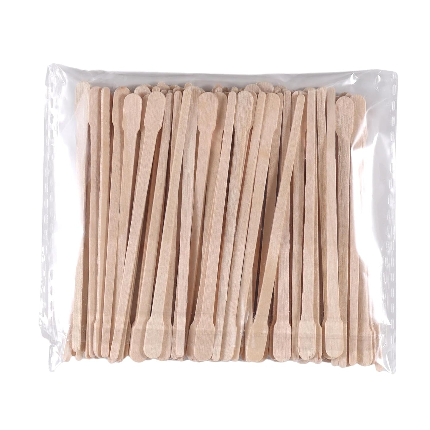 600pcs Small Wooden Waxing Sticks, Wax Spatulas Craft Applicator Sticks for Body Hair Removal, Eyebrow Lip Nose Brow Facial Smooth- Spa and Home Usage