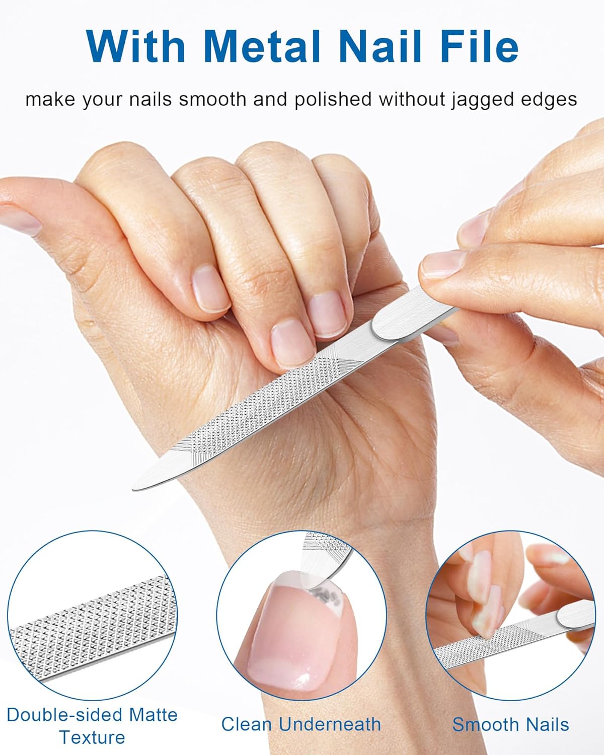 Nail Clippers for Men Thick Nails, Ultra Sharp Sturdy Large 16MM Wide Jaw Opening Fingernail and Toenail Clippers for Seniors & Adults (Silver)