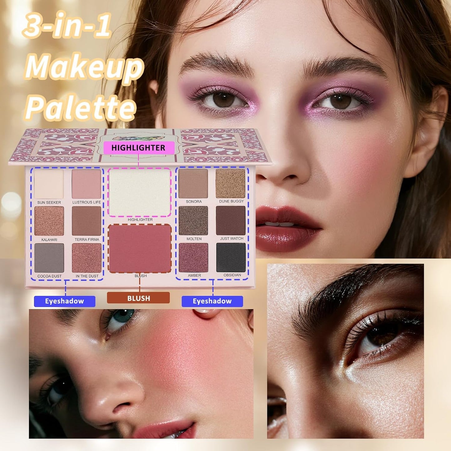 Makeup Kit for Women full Kit Makeup Set for Teens Girls Teenagers Eyeshadow Palette Foundation Makeup Gift Set for Women Makeup Kit for Teens