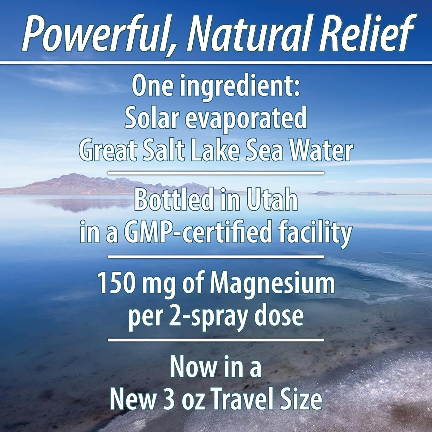 Magnesium Oil Spray for Feet and Legs | Made in The USA | Topical Ionic Magnesium Chloride Lotion for Body Joints | Promotes Relaxation, Relief from Muscle Cramps, 3oz