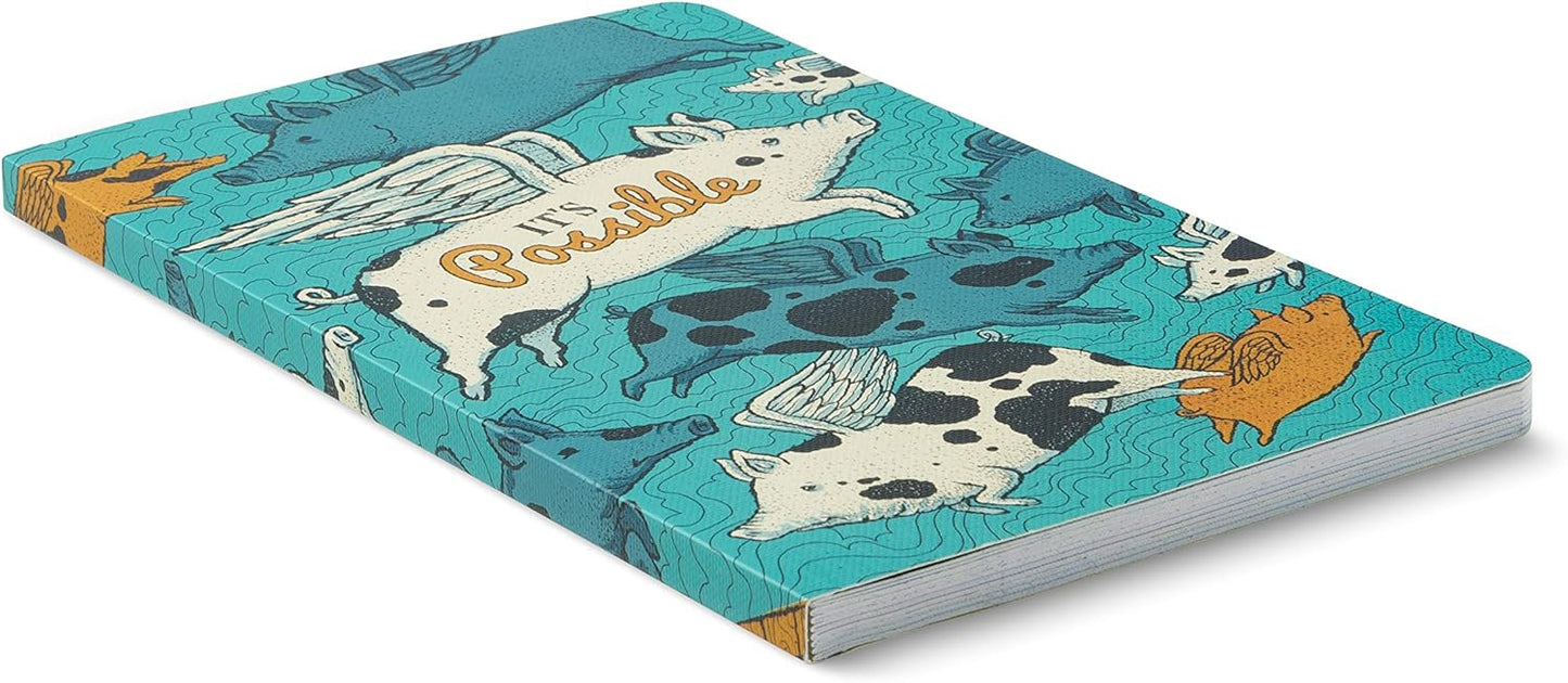 Compendium Softcover Journal - It’s Possible – A Write Now Journal with 128 Lined Pages, 5″W x 8″H