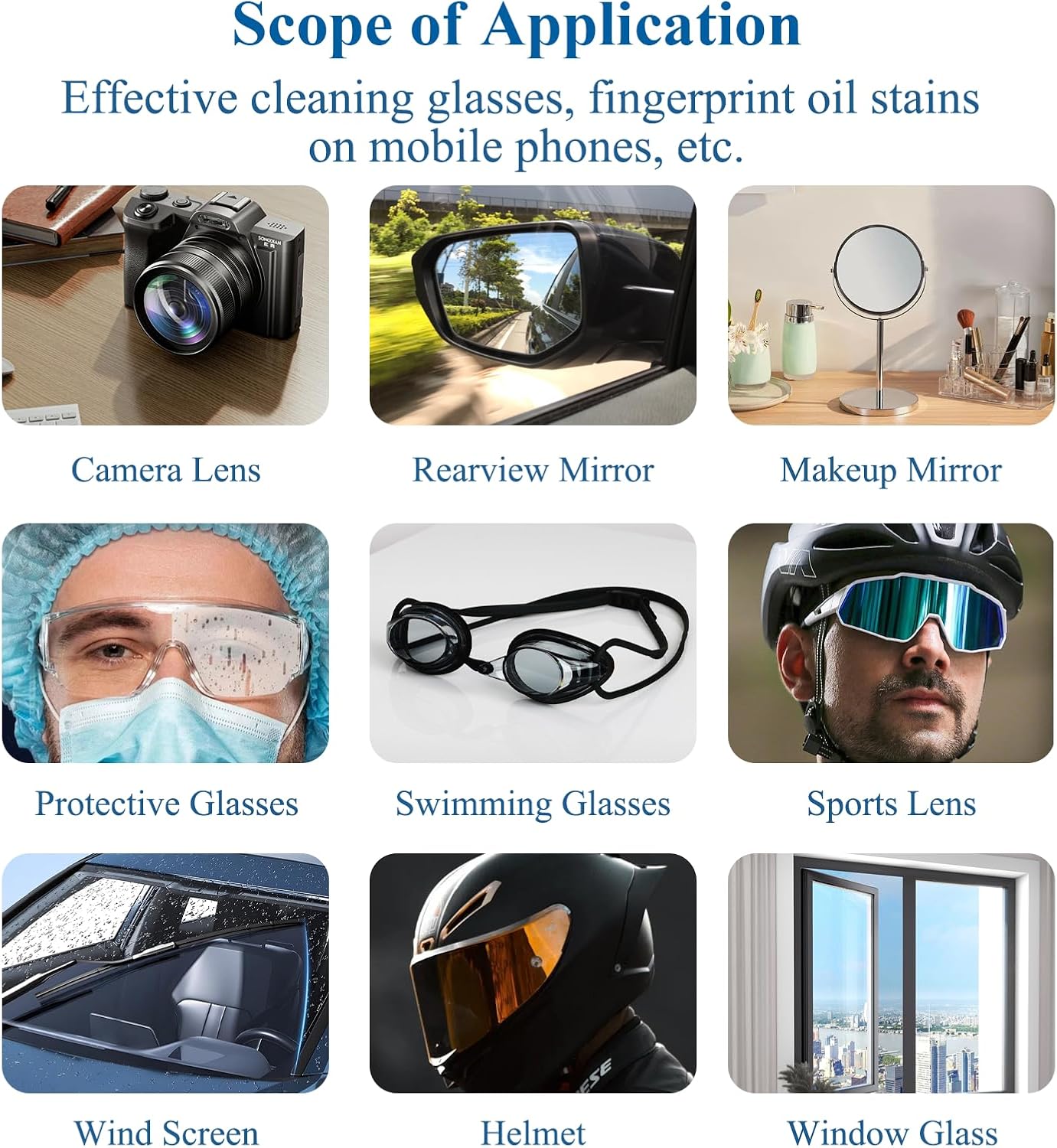 (200 PCS) Anti-Fog Lens Wipes Pre-Moistened Anti-Fog Wipes| Glasses Cleaner Safely Cleans Glasses, Sunglasses, Phone Screen, Electronics & Camera Lens
