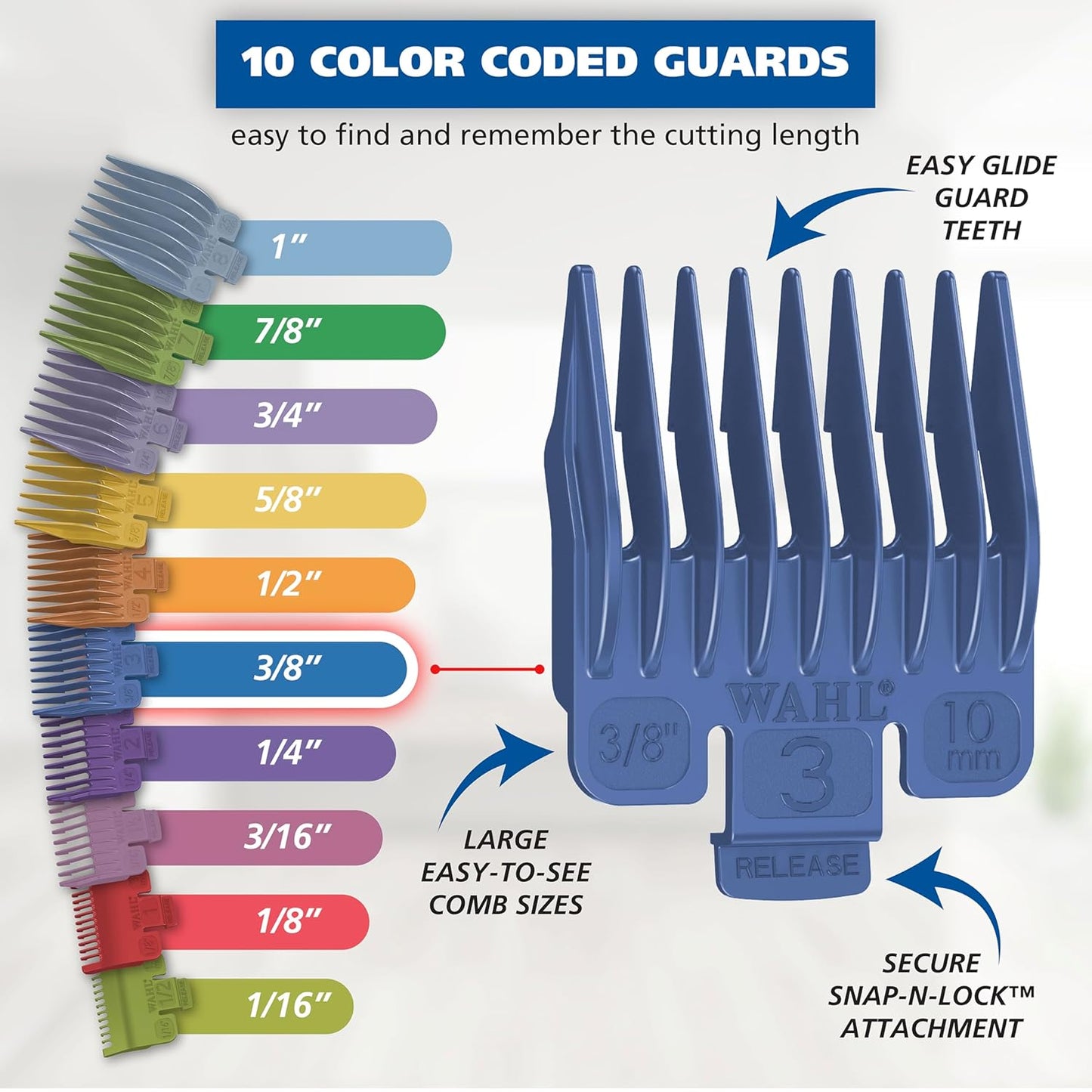 Wahl Lithium Ion Color Pro Rechargeable Cordless Hair Clippers for Men with Smart Charge Technology and Battery Hair Trimmer for Convenient at Home Haircutting & Touch Ups - Model 3026594